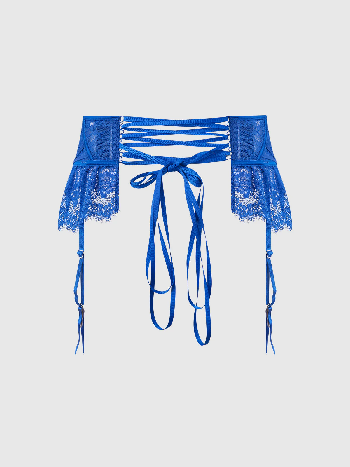 Adelaide Satin & Lace Garter Belt - Image 6