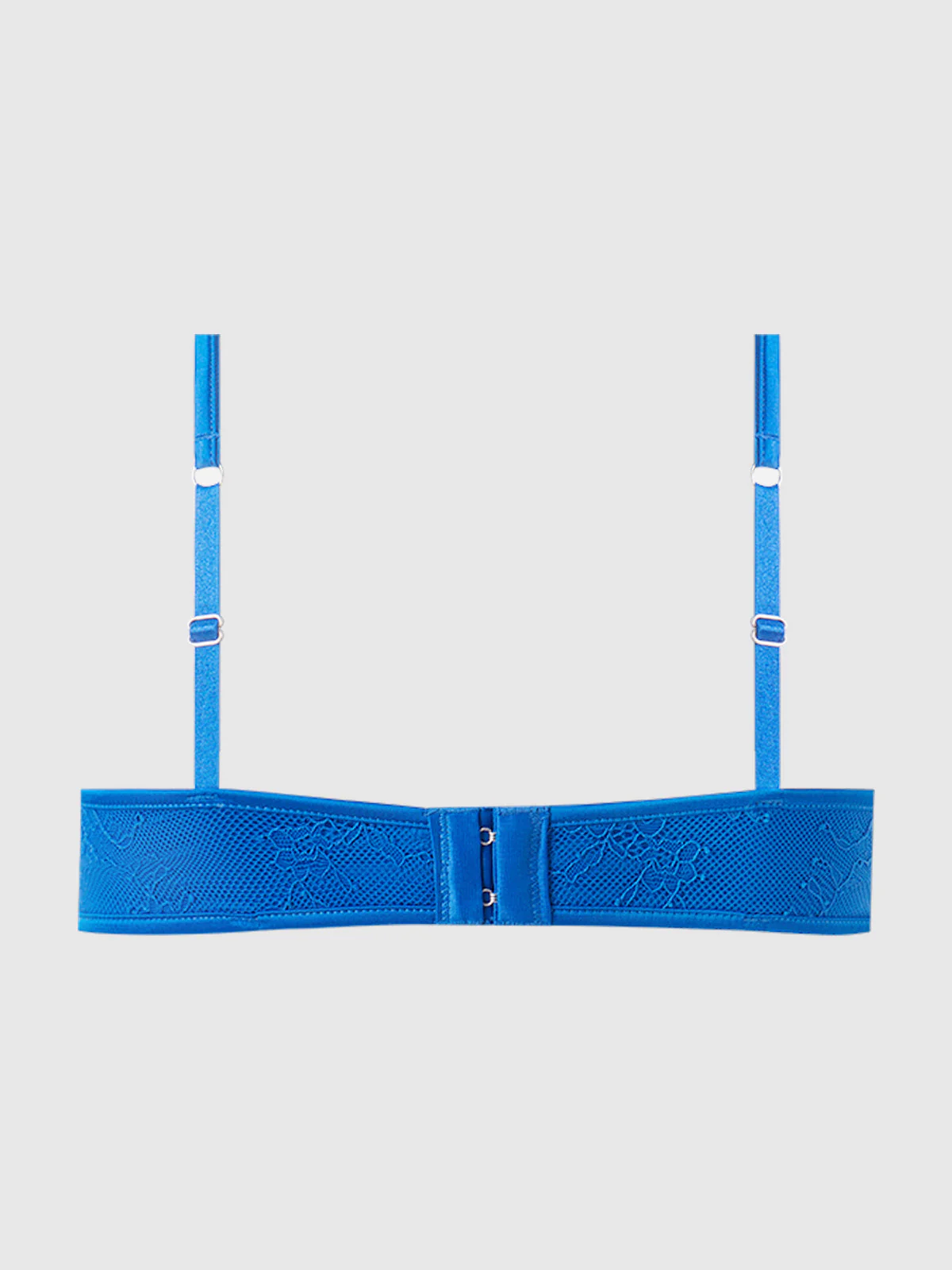 Adelaide Satin & Lace Push Up Demi Bra - Image 10
