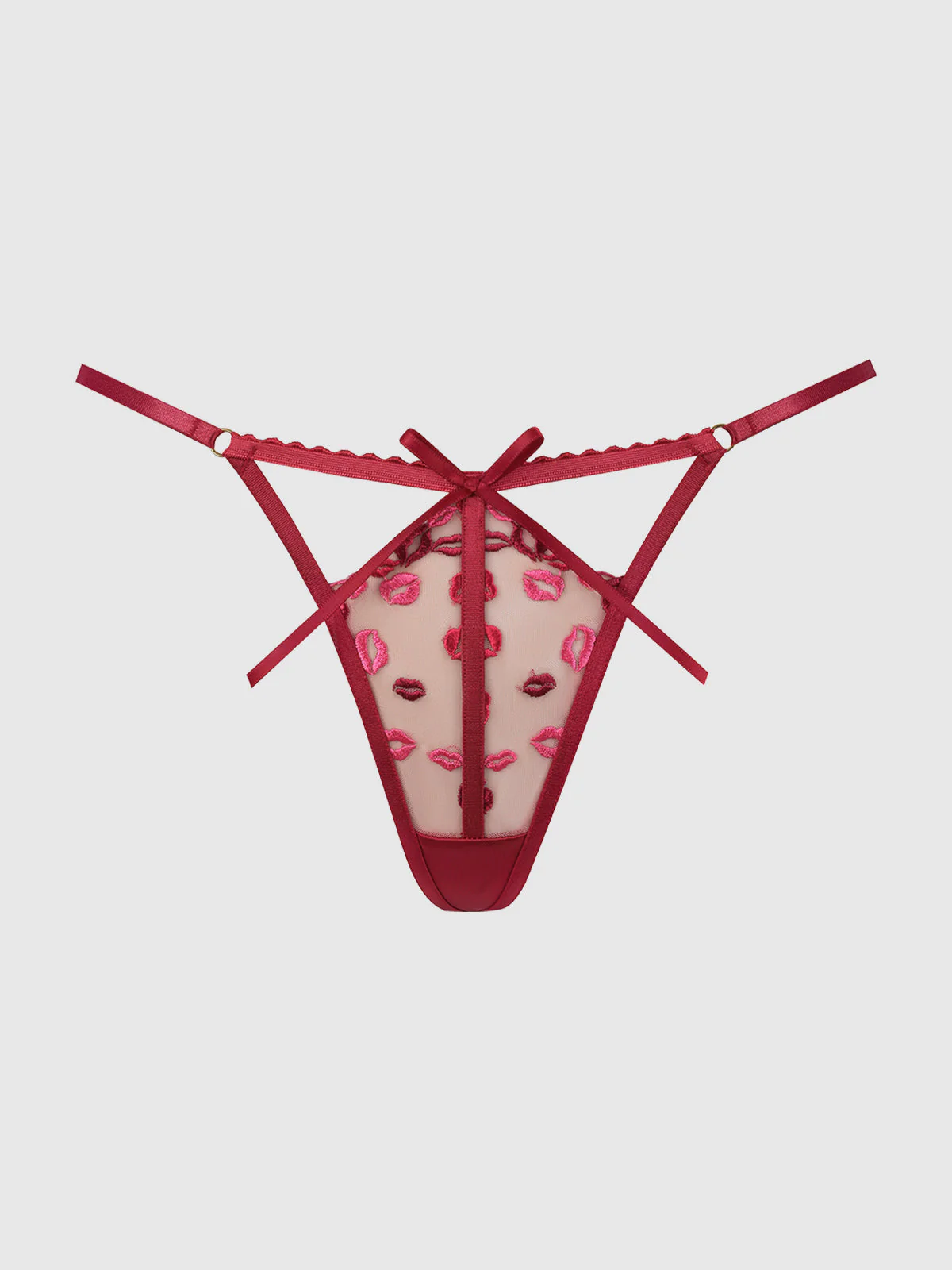 Angelica Lips Embroidery G-String - Image 4