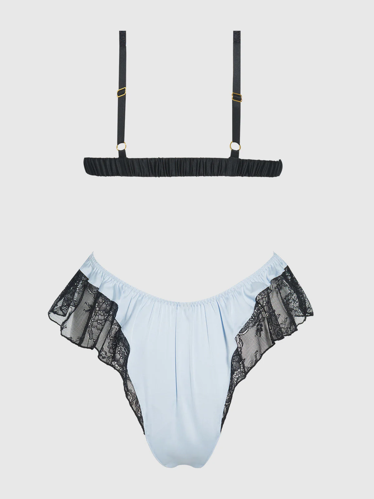 Astoria Satin Sleep Bra & Shorty Set - Image 7