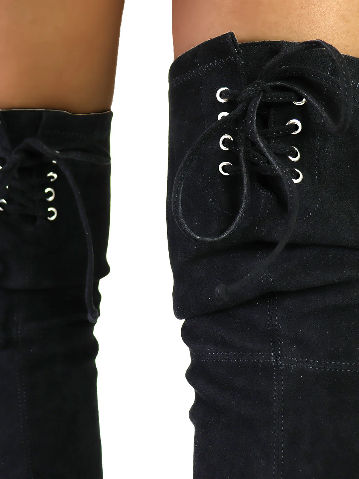 Becky Stretchy Thigh High Boots - Image 6