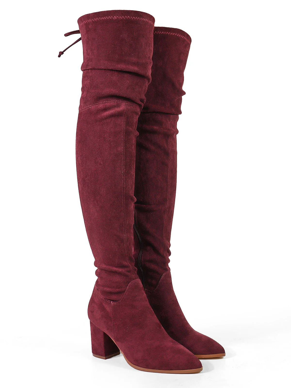 Becky Stretchy Thigh High Boots - Image 2