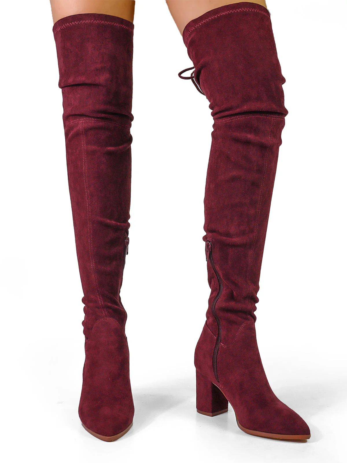 Becky Stretchy Thigh High Boots - Image 3
