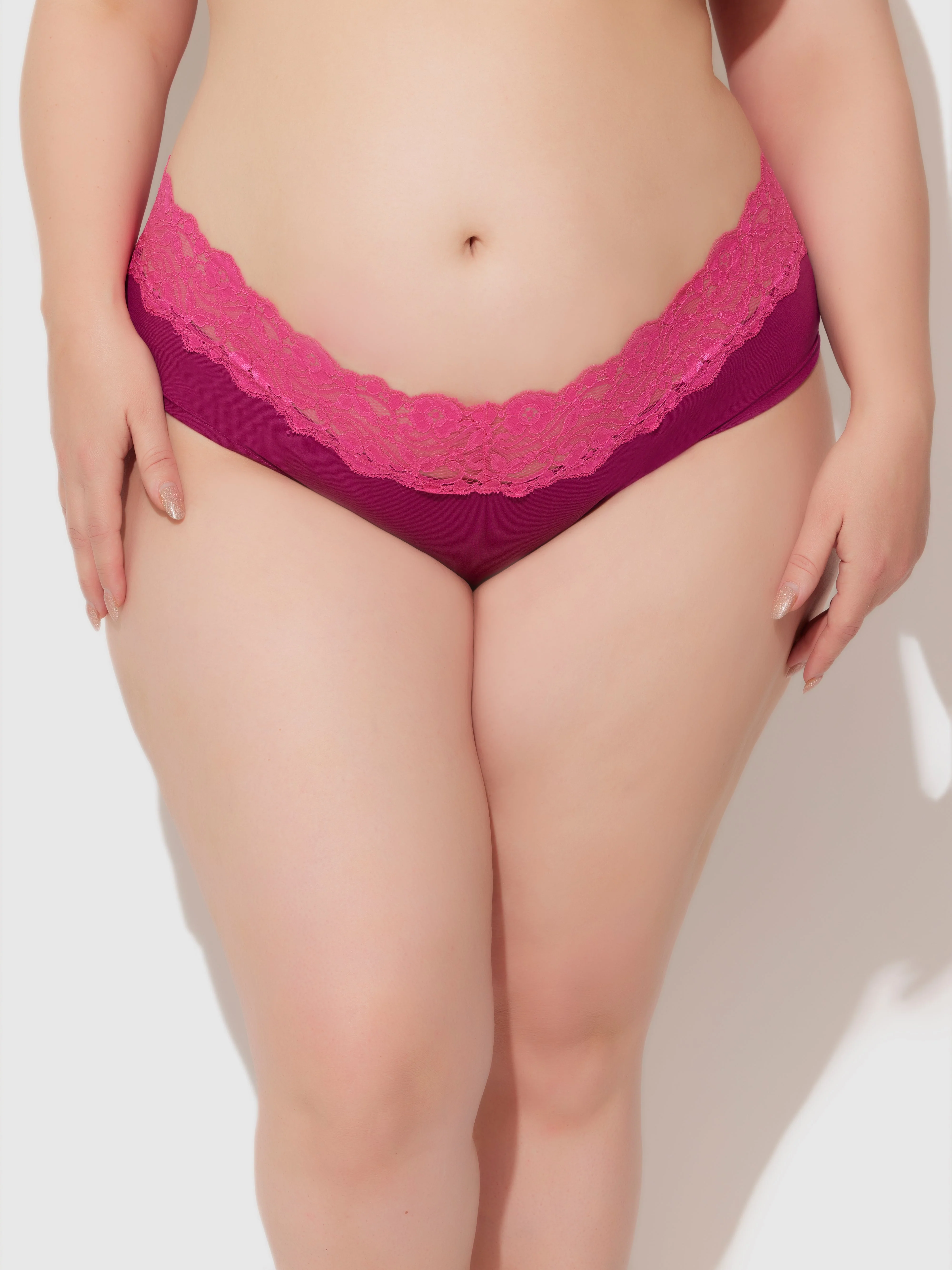 Bridget Cotton & Lace Hipster - Image 4
