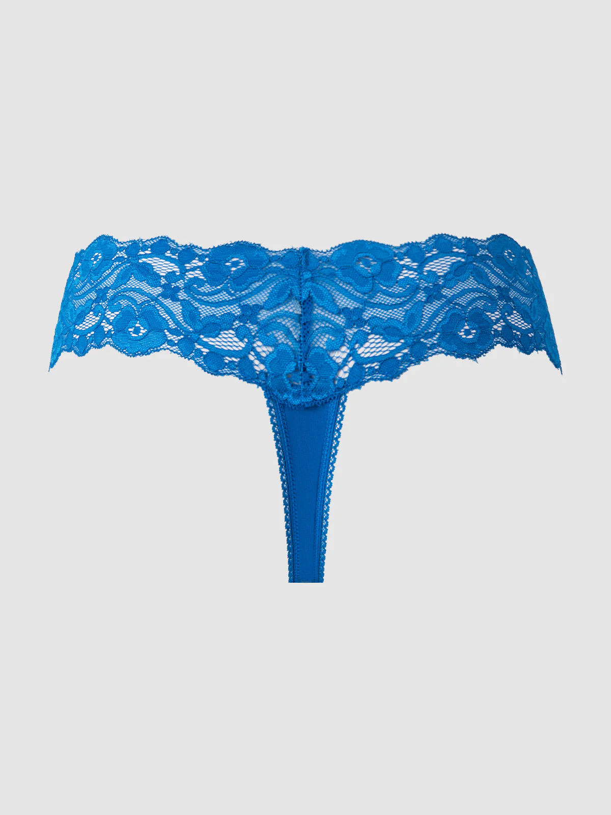 Bridget Stretch Cotton & Lace Thong - Image 8