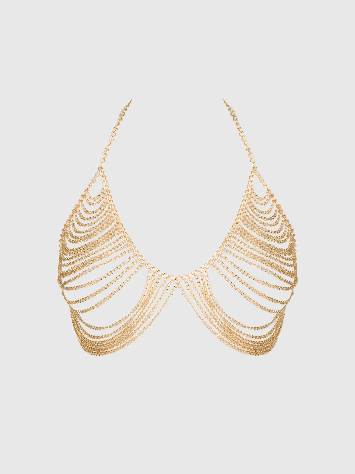 Chain Drape Halter Bralette - Image 4