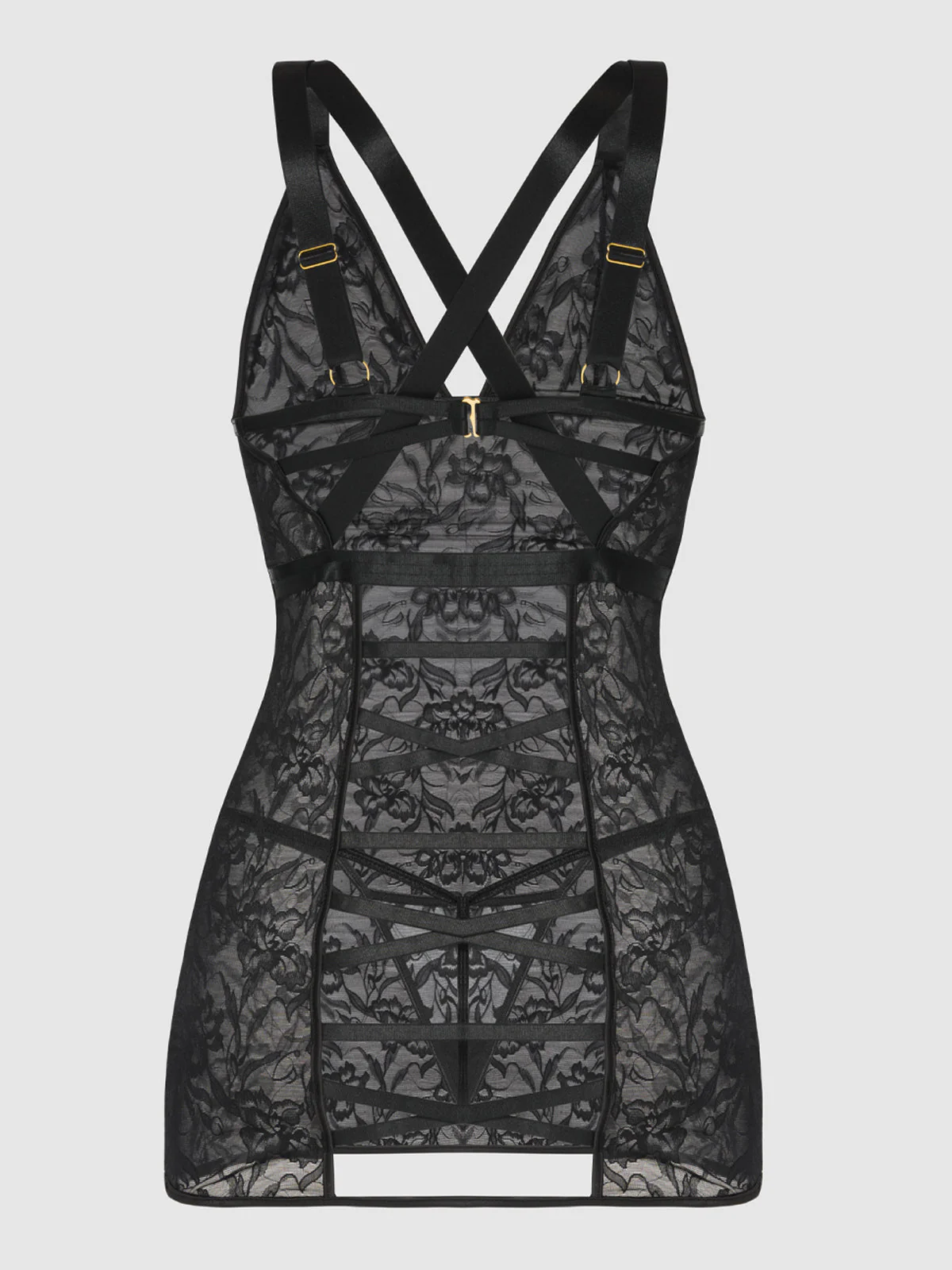 Dahlia Lace & Strappy Chemise - Image 9