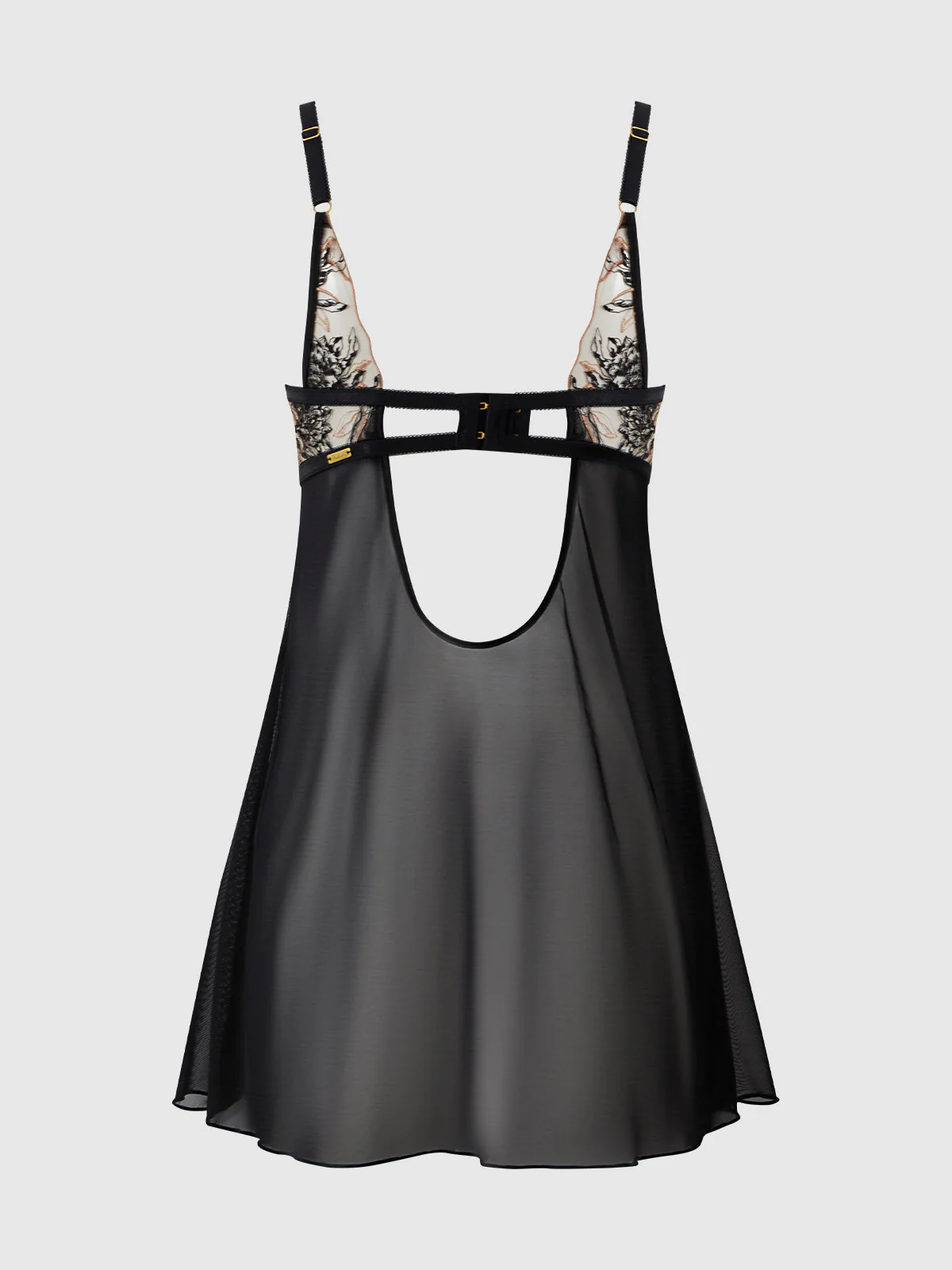 Delfina Embroidered Mono Wire Babydoll - Image 11