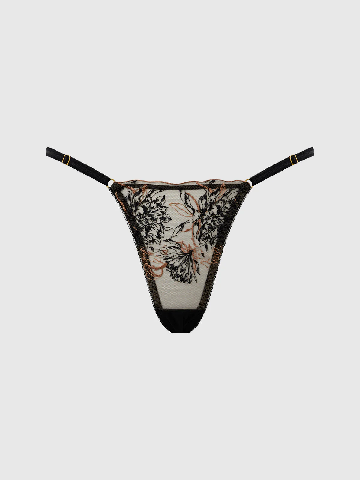 Delfina Embroidered Side Slider Thong - Image 11