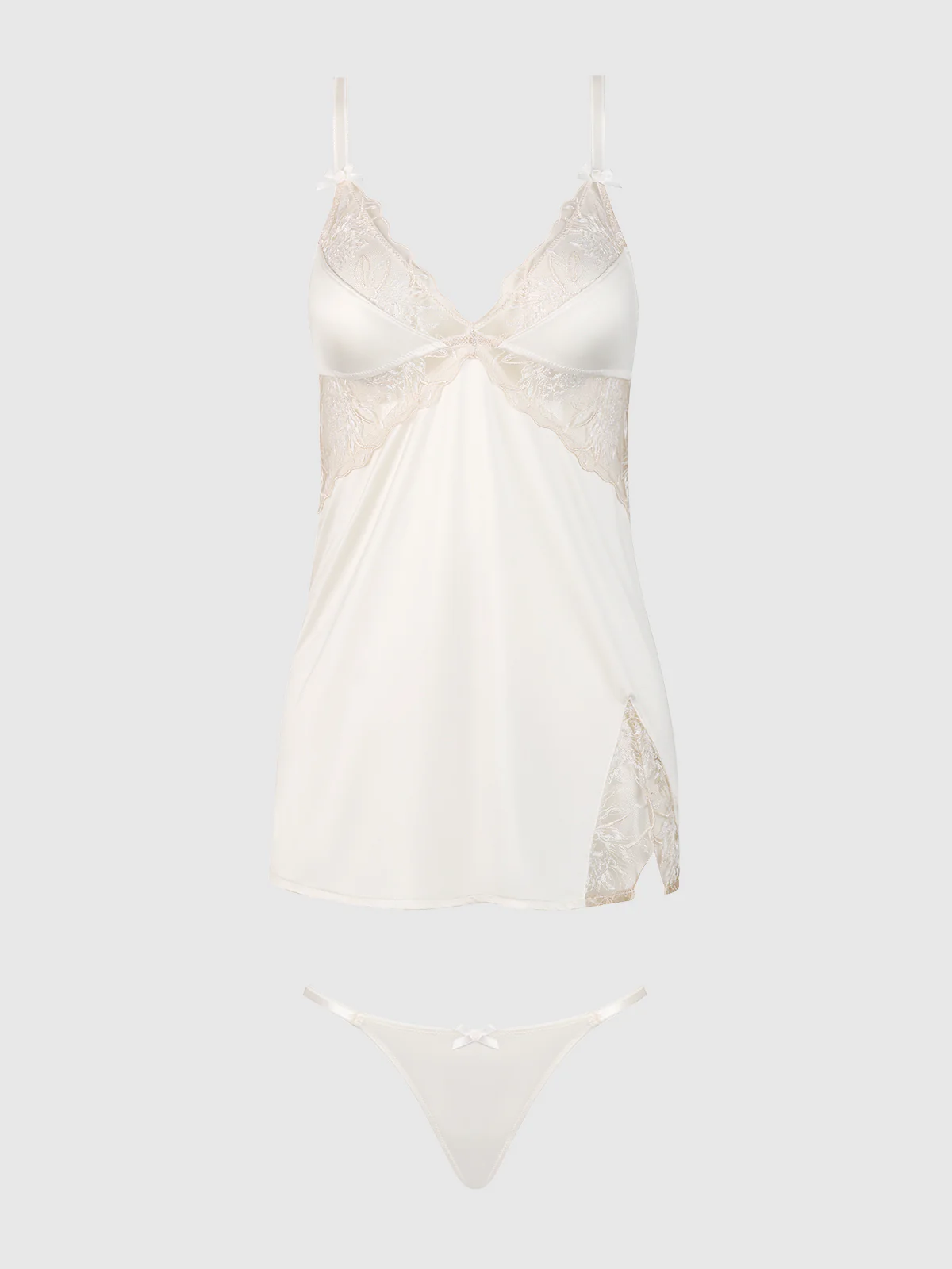 Delfina Embroidered Wireless Babydoll Slip - Image 8