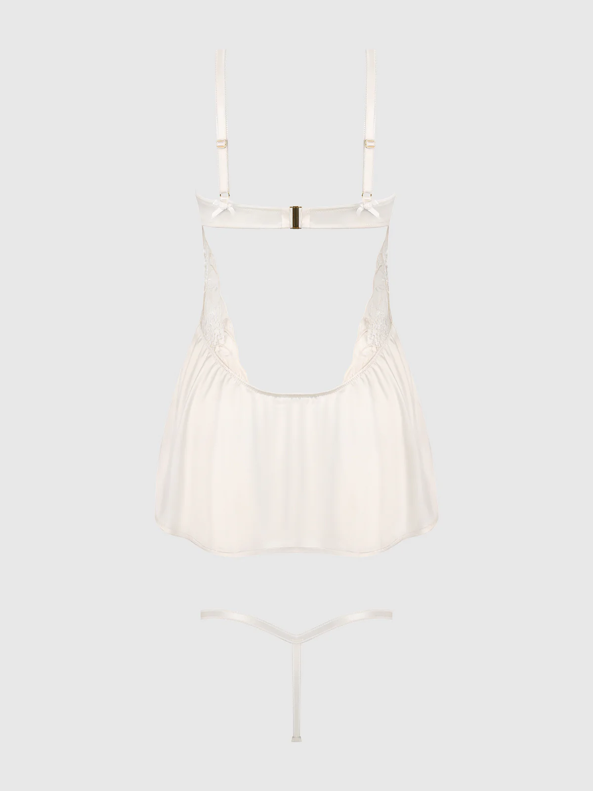 Delfina Embroidered Wireless Babydoll Slip - Image 9