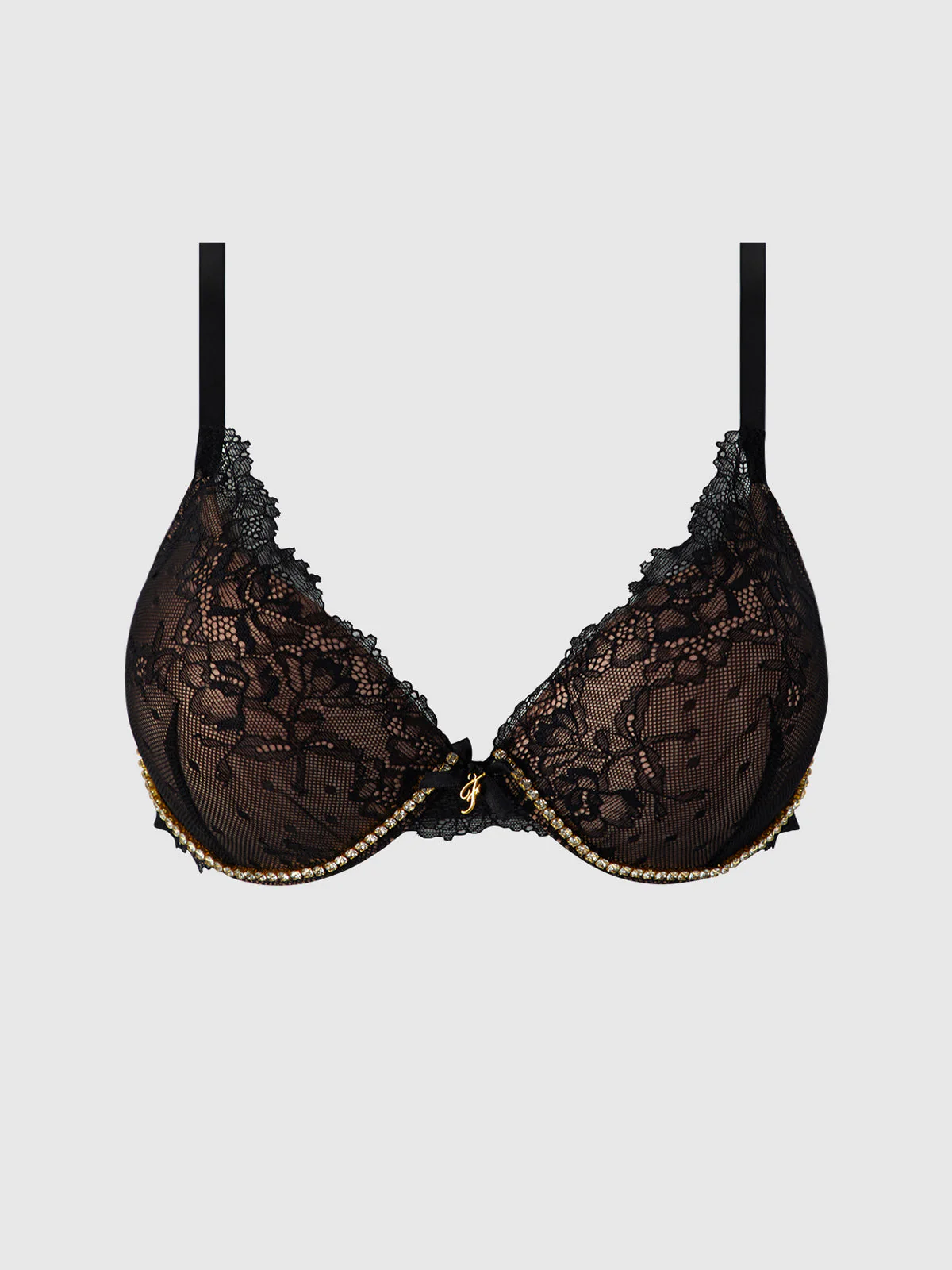 Elizabeth Lace & Rhinestone Push Up Demi - Image 5