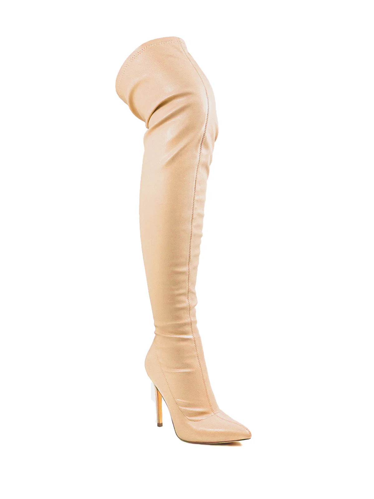 Gisele Stretchy Overknee Heeled Boots