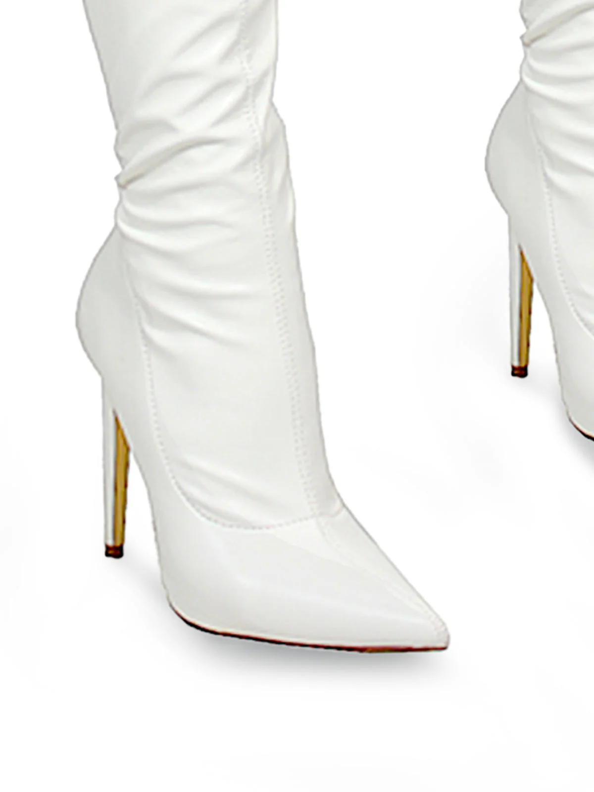 Gisele Stretchy Overknee Heeled Boots - Image 3