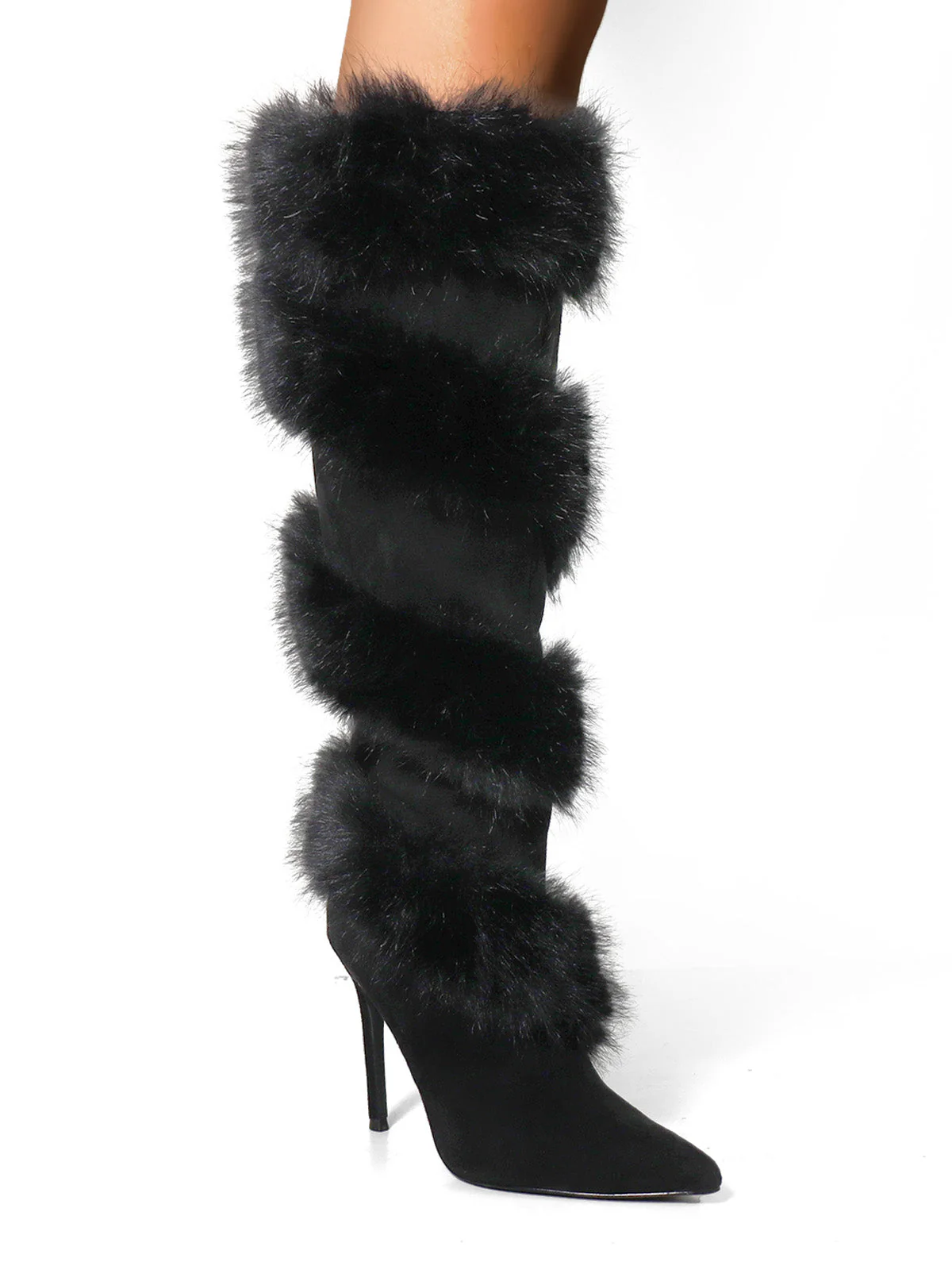 Holly Feather Over the Knee High Boots - Image 2