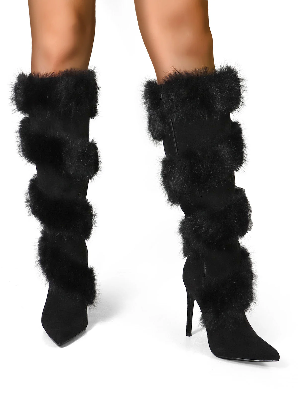 Holly Feather Over the Knee High Boots - Image 6