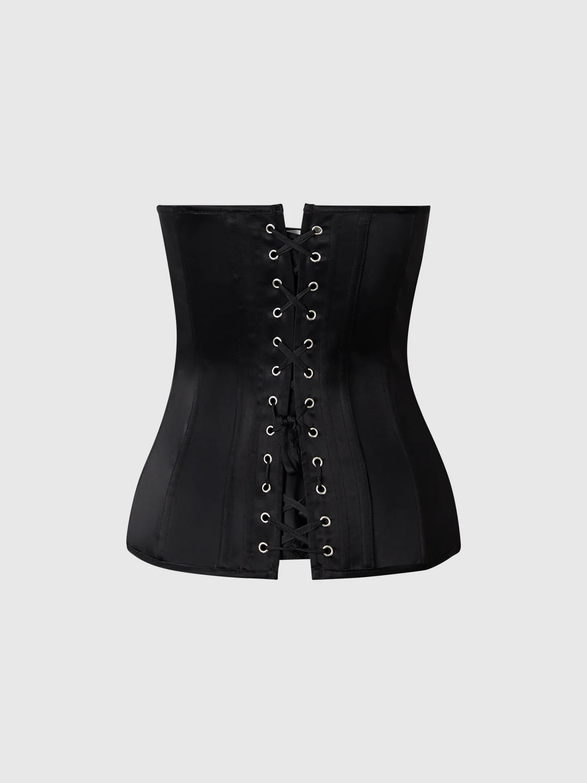 Iconic Satin Scoop Neck Corset - Image 12