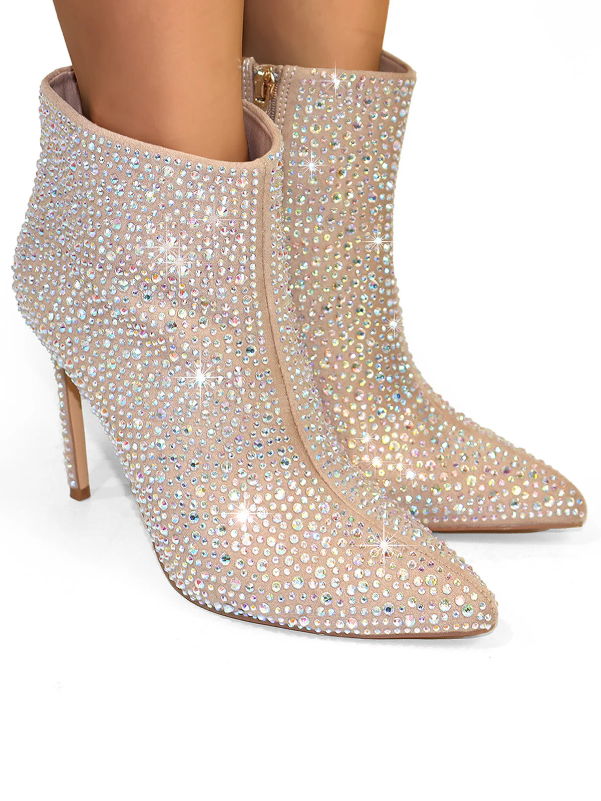 Izara Rhinestone Ankle Boots - Image 2