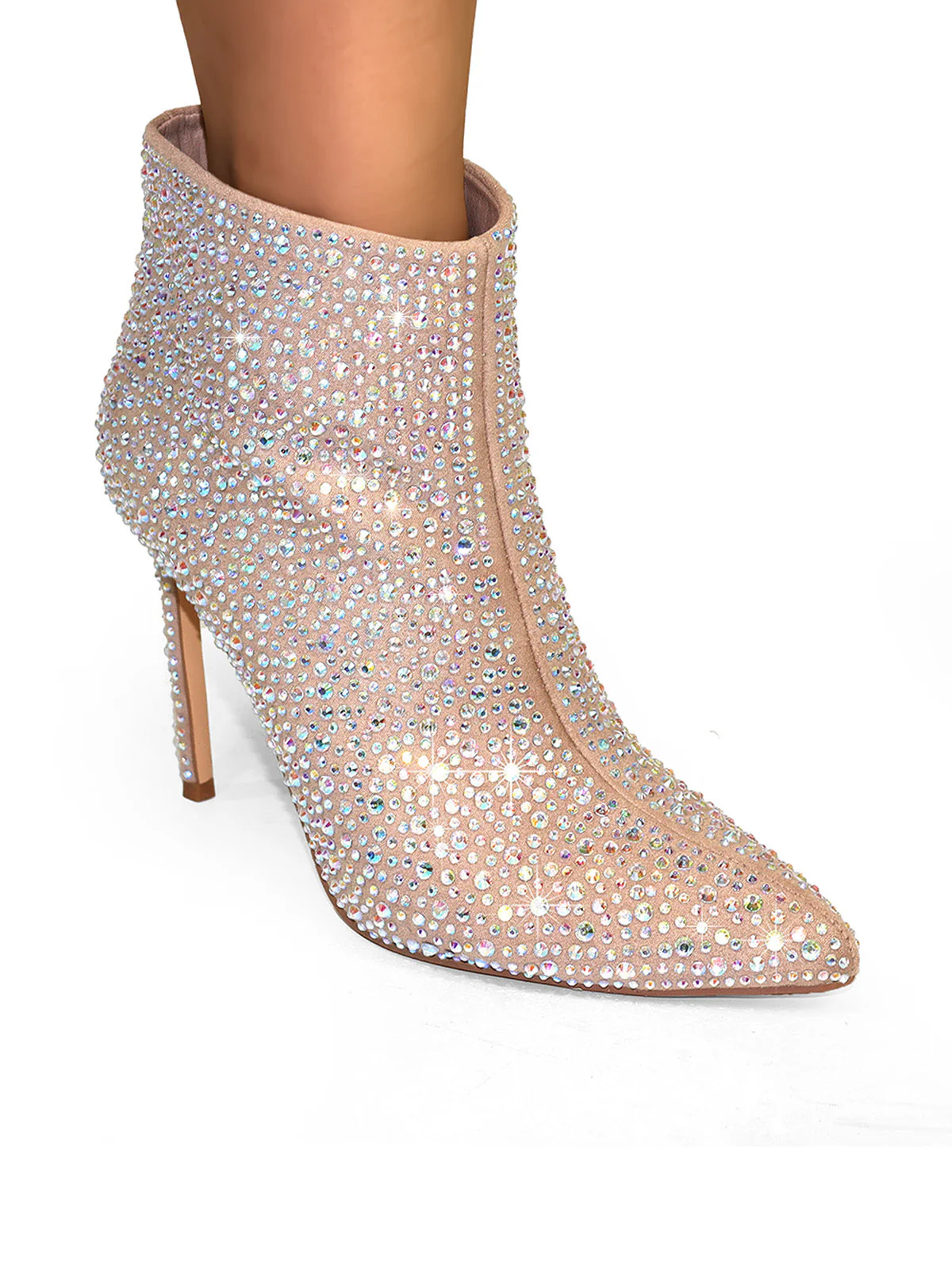 Izara Rhinestone Ankle Boots - Image 6