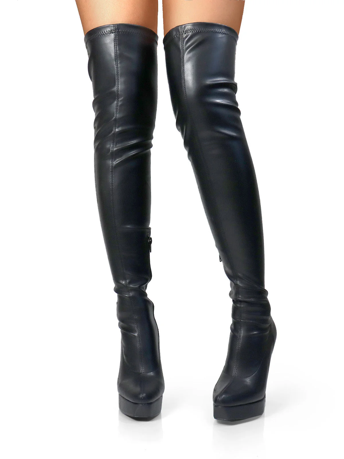 Jadore Stretchy Thigh High Boots - Image 6