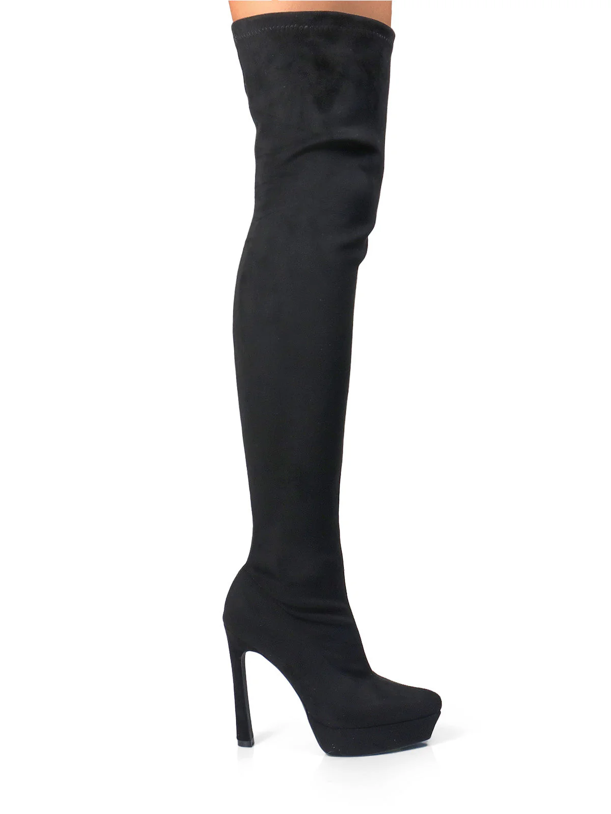 Jadore Stretchy Thigh High Boots - Image 3