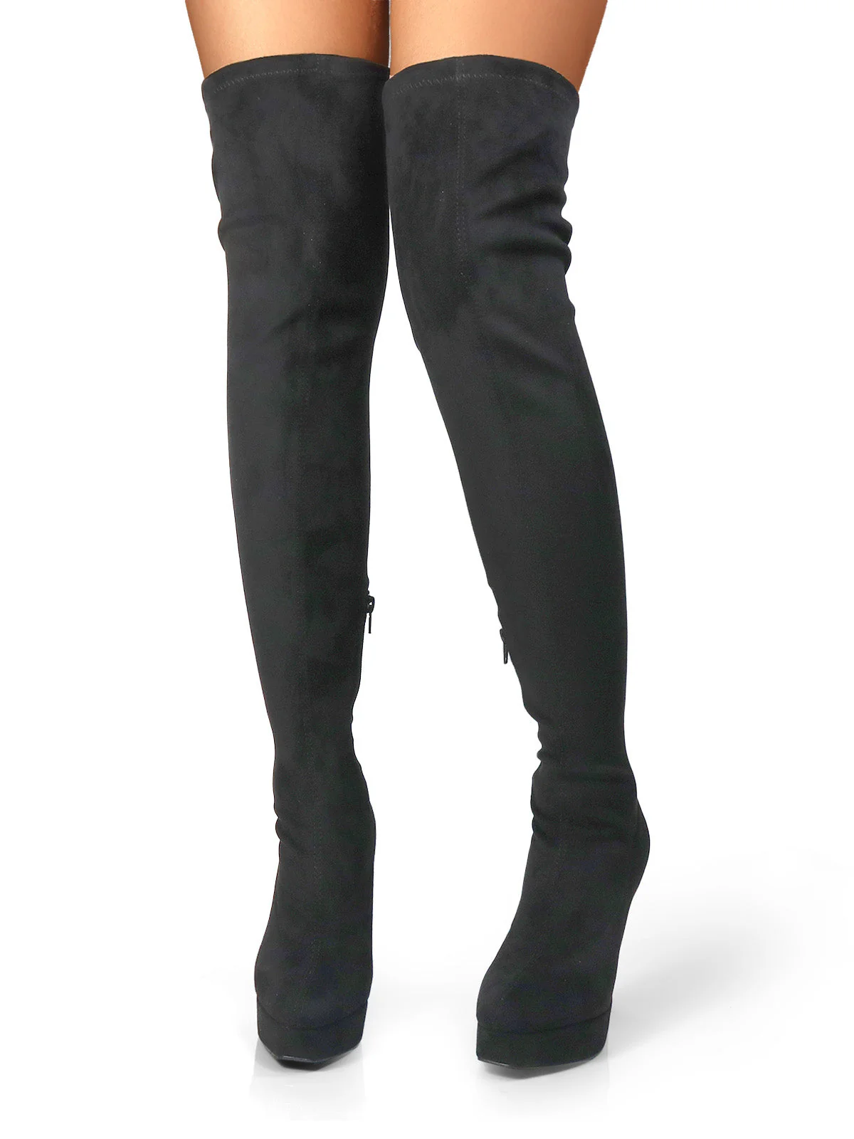 Jadore Stretchy Thigh High Boots - Image 6