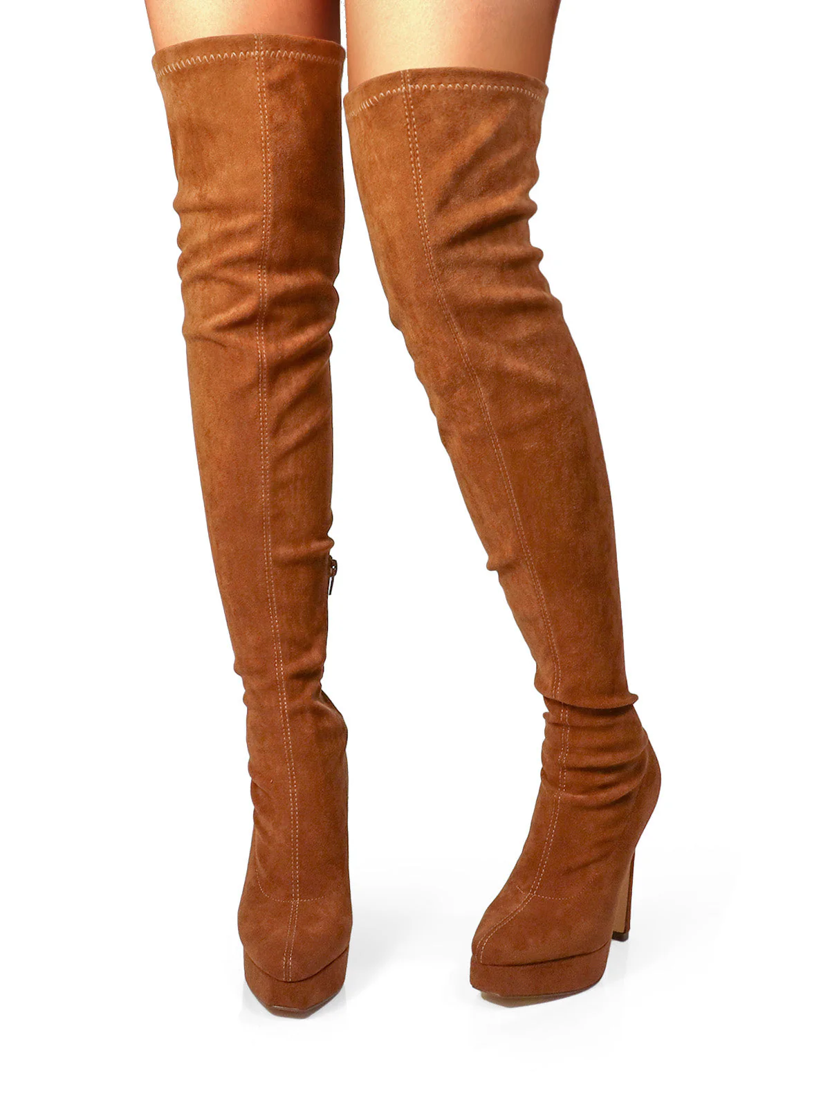 Jadore Stretchy Thigh High Boots - Image 6