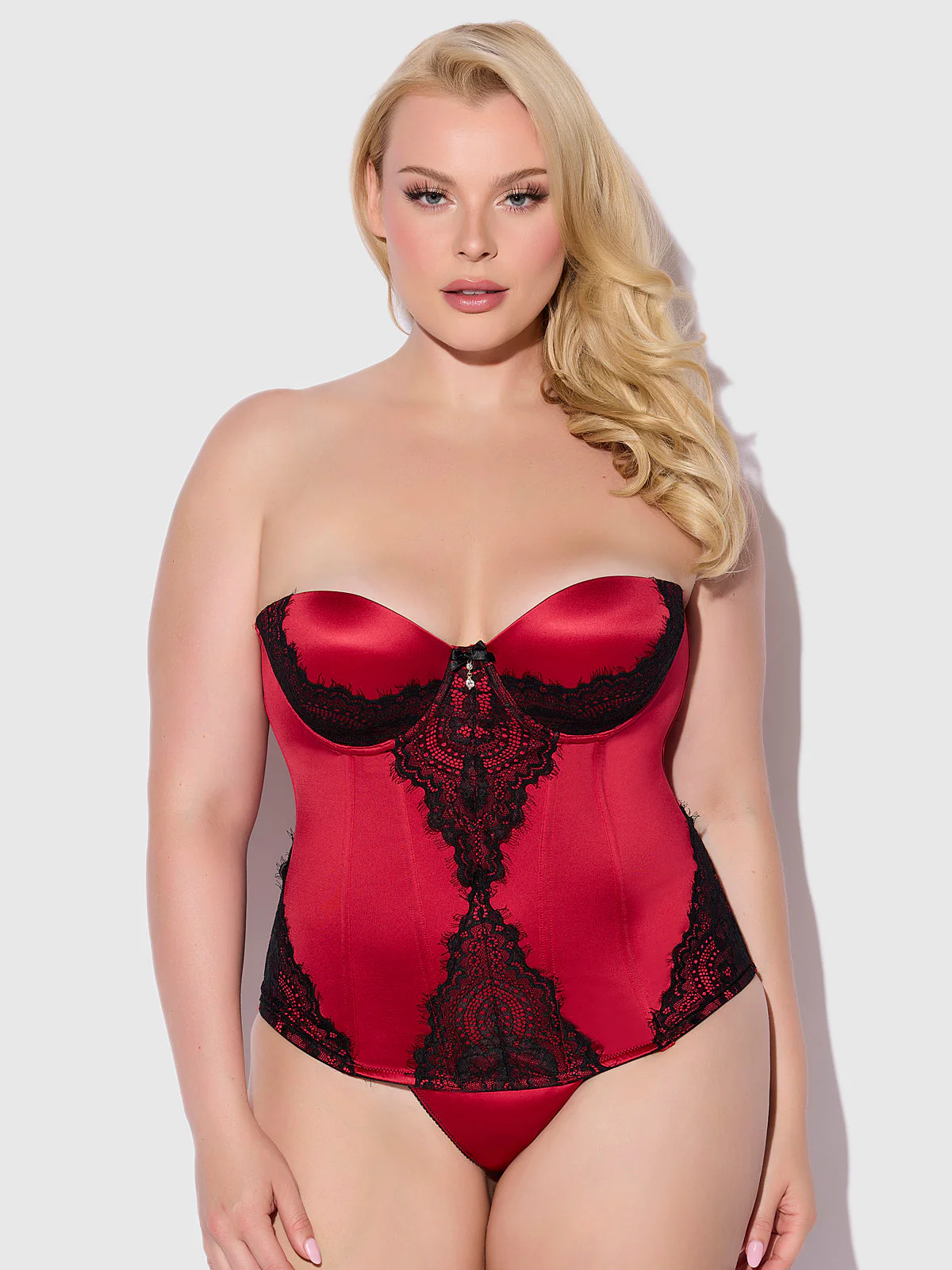 Lexi Liquid Satin Adjustable Push Up Corset - Image 5