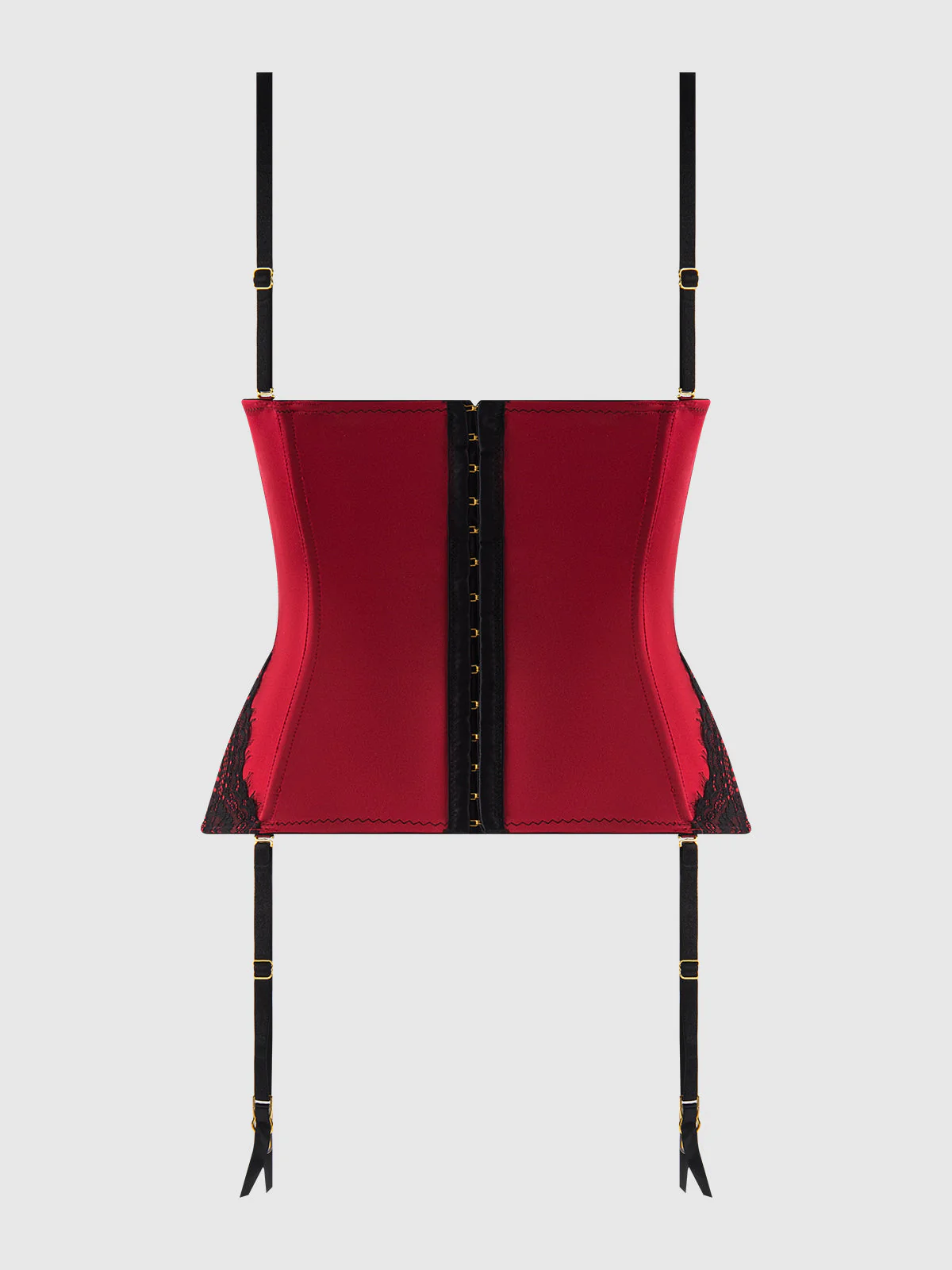 Lexi Liquid Satin Adjustable Push Up Corset - Image 9