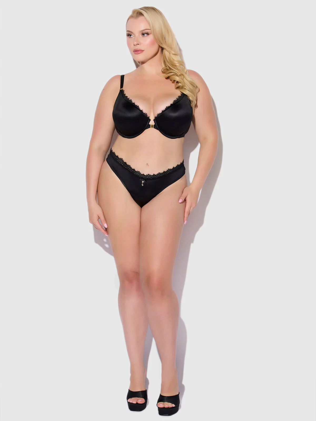 Lexi Liquid Satin & Lace Bikini - Image 7