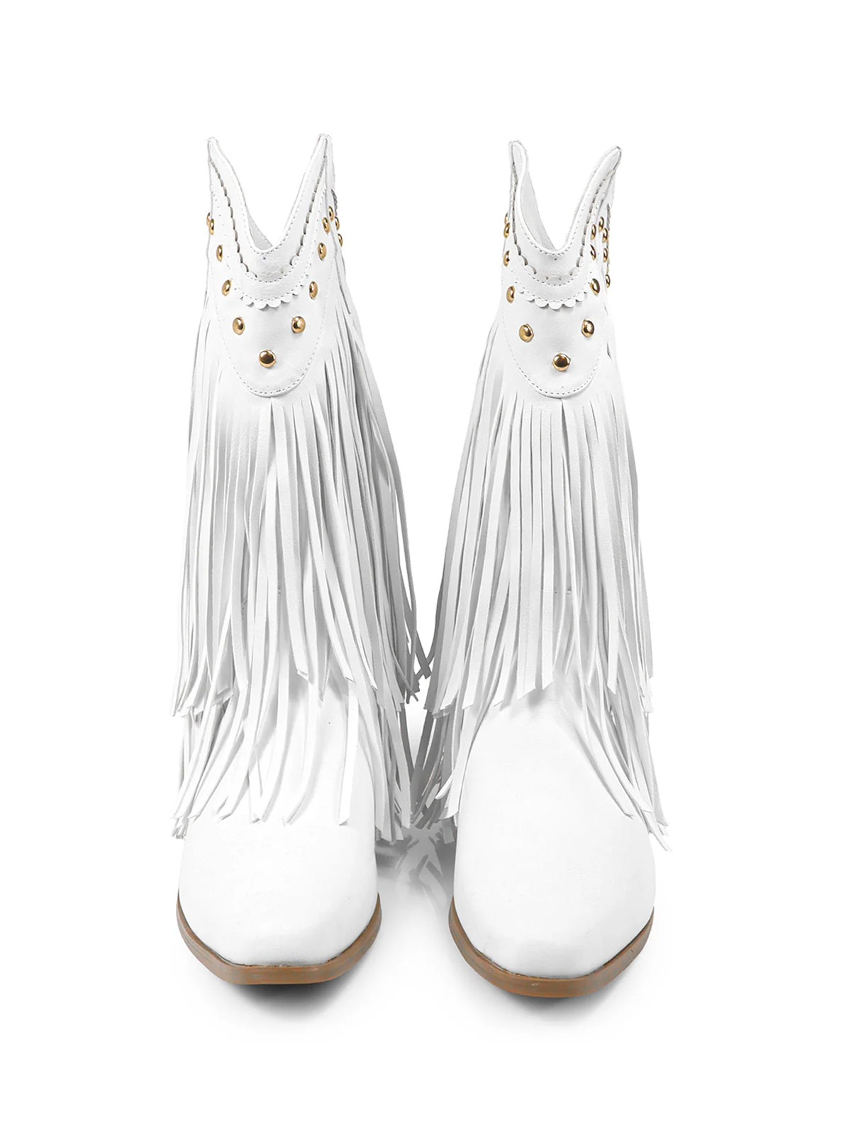 Lizzy Stud Fringe Bootie - Image 6