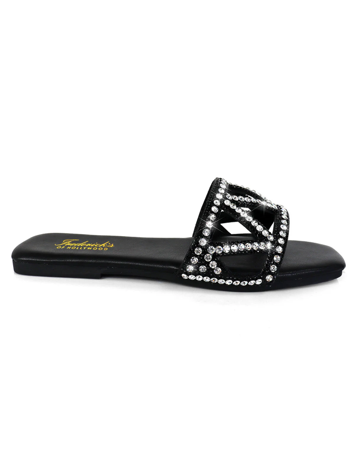 Lucy Rhinestone Flat Sandal - Image 5
