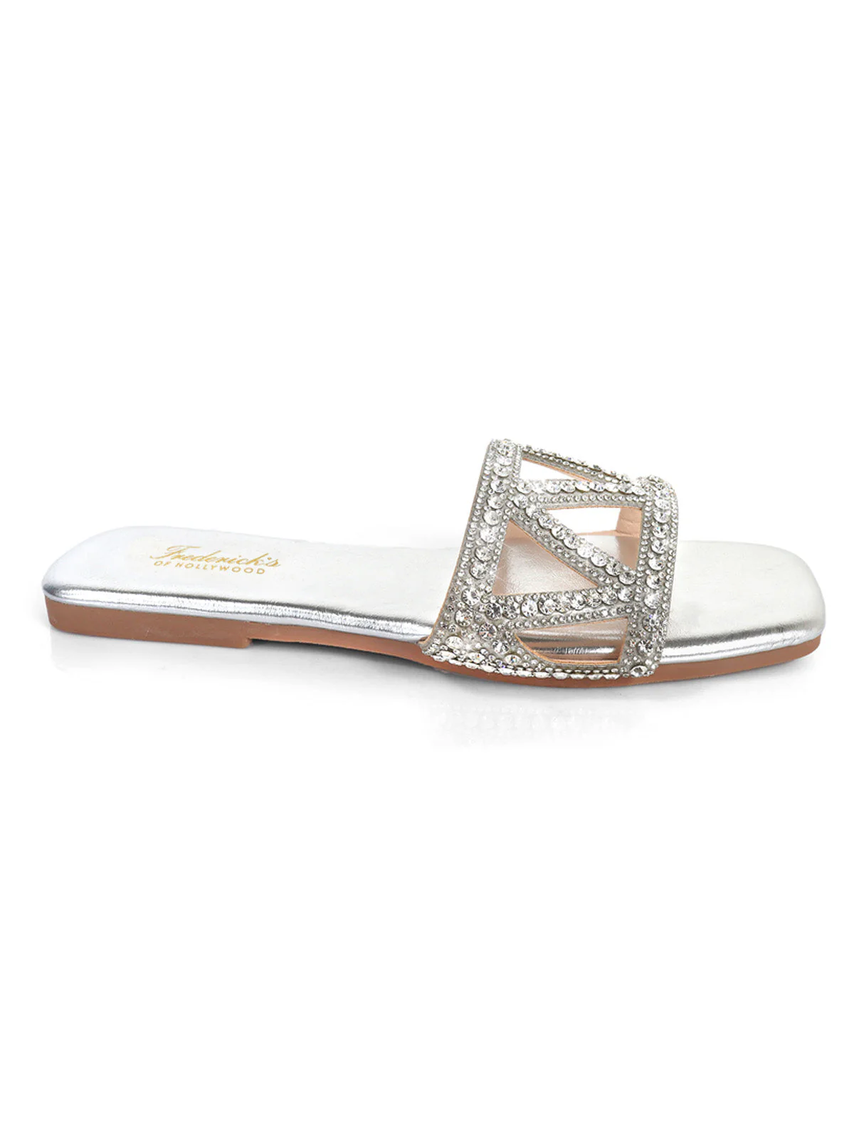 Lucy Rhinestone Flat Sandal - Image 5