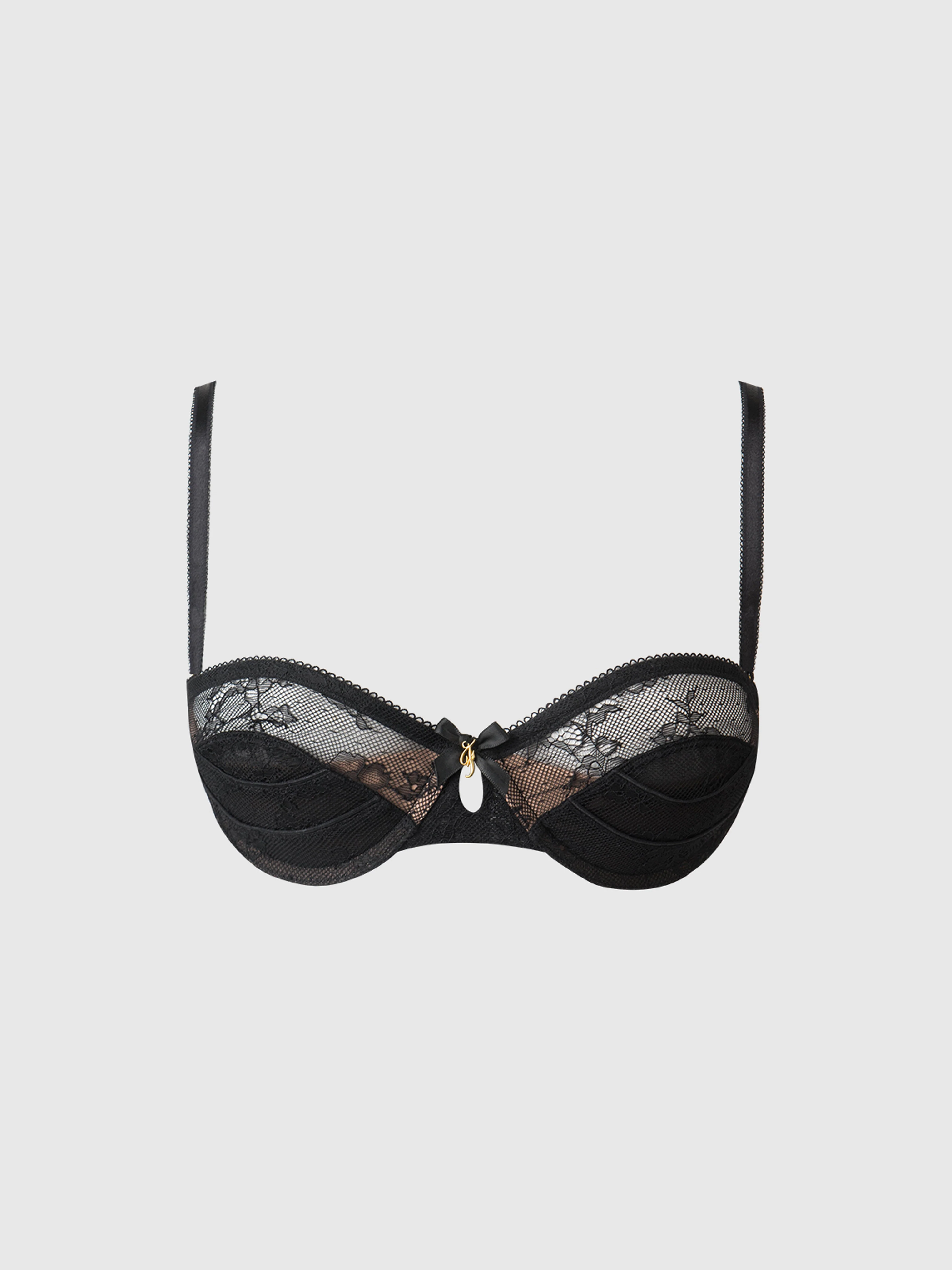 Luella Lace & Satin Demi Bra - Image 10