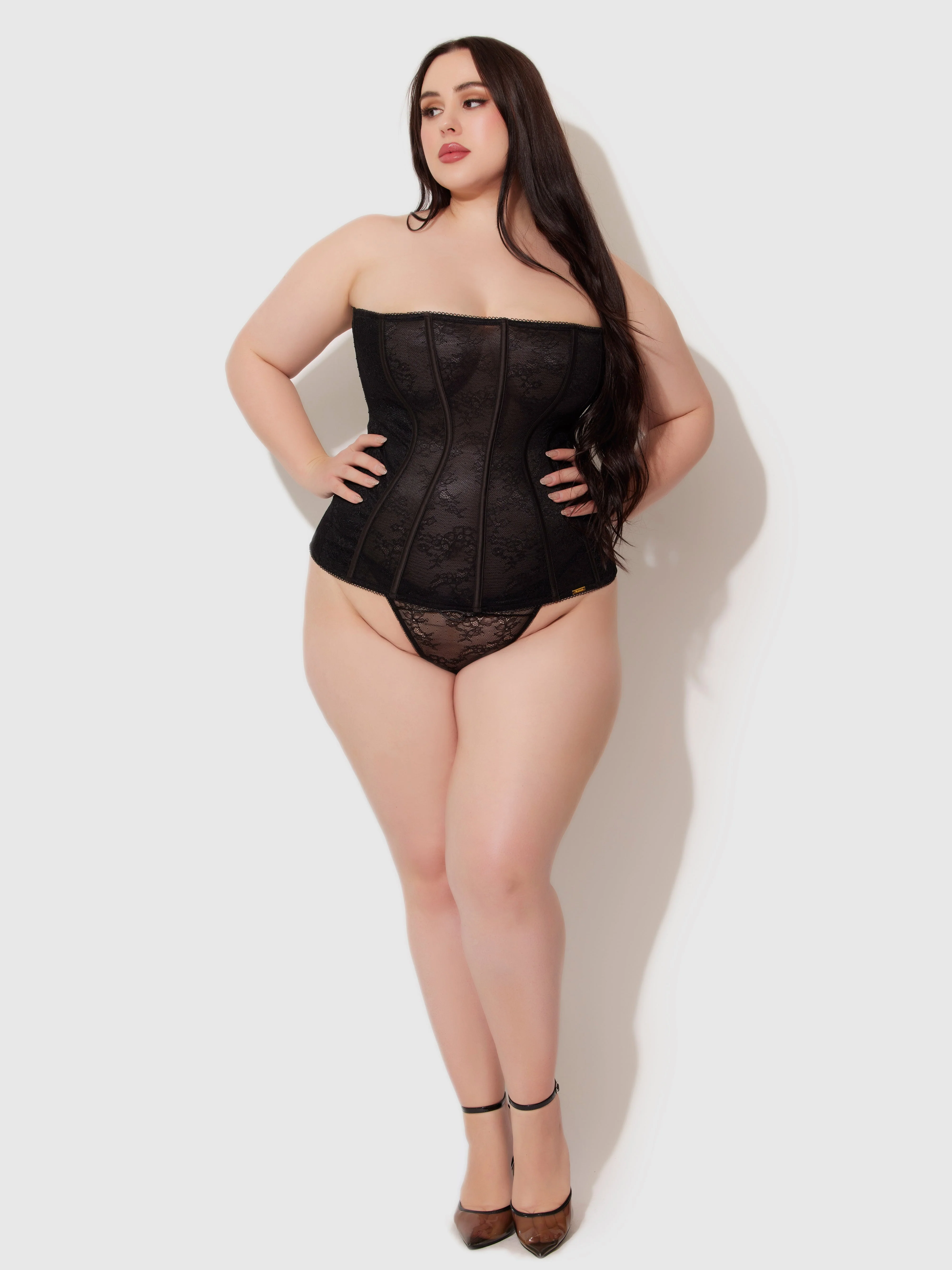 Luella Lace Straight Top Corset - Image 6