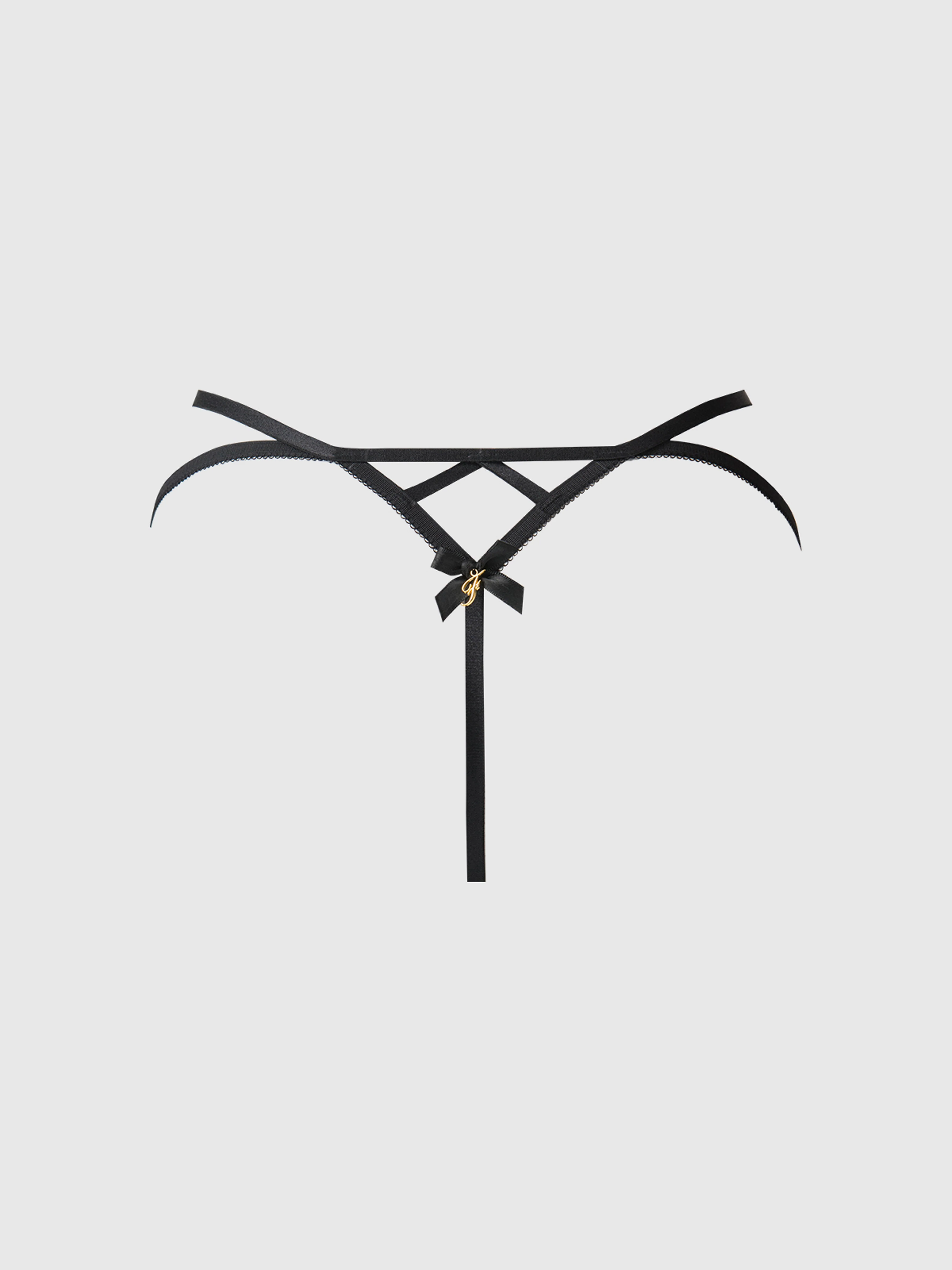 Luella Strappy Lace & Satin G-String - Image 9