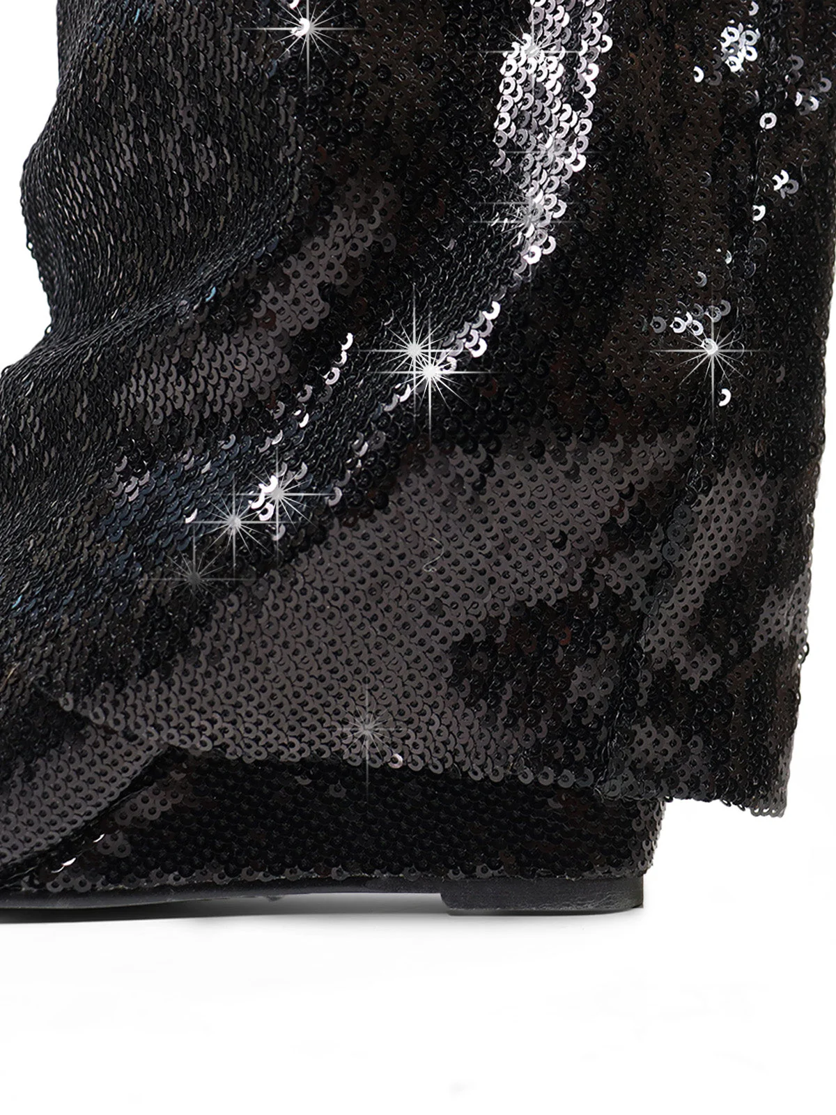 Maria Drape Over Knee Wedge Boots - Image 3