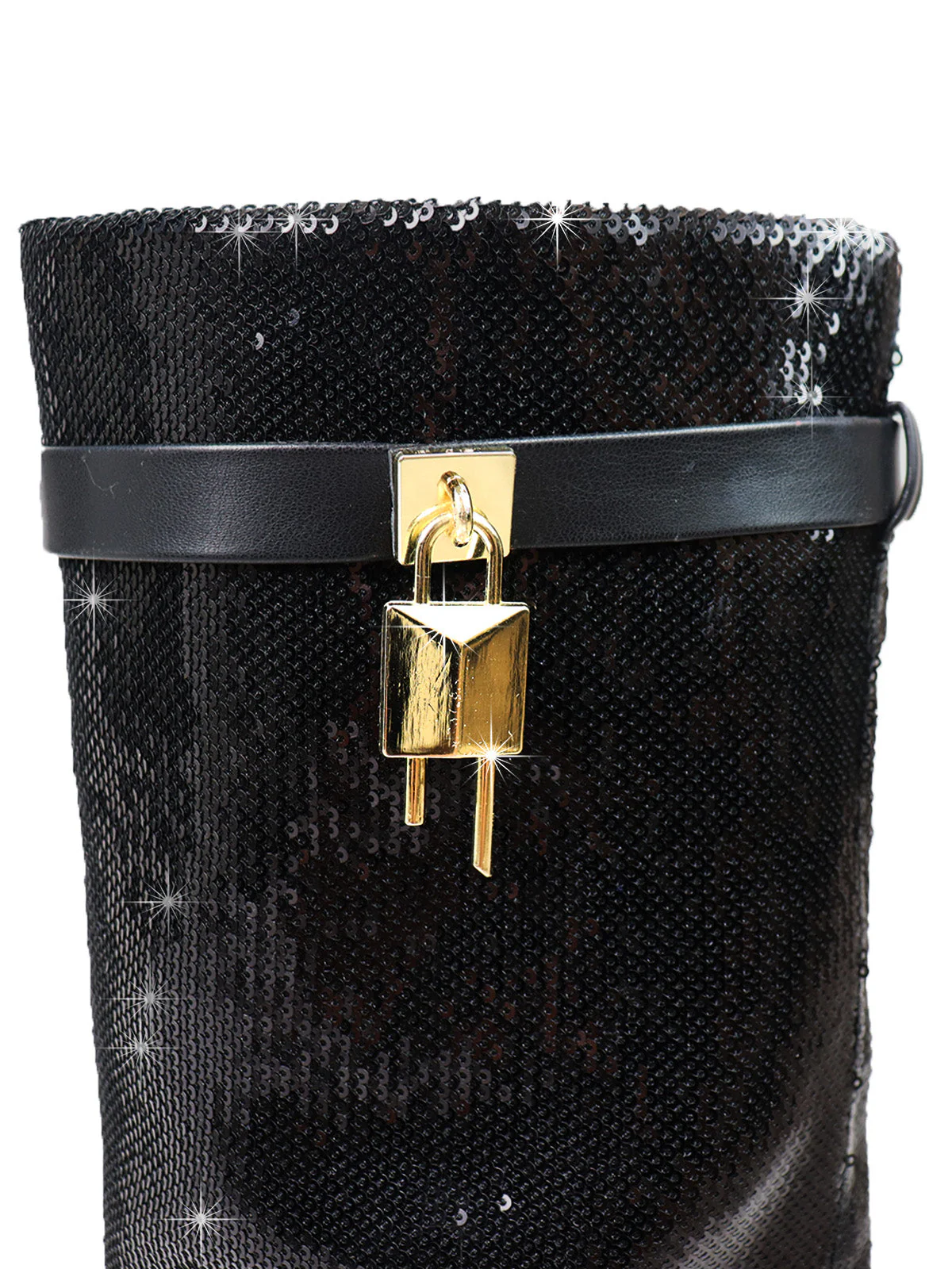Maria Drape Over Knee Wedge Boots - Image 4