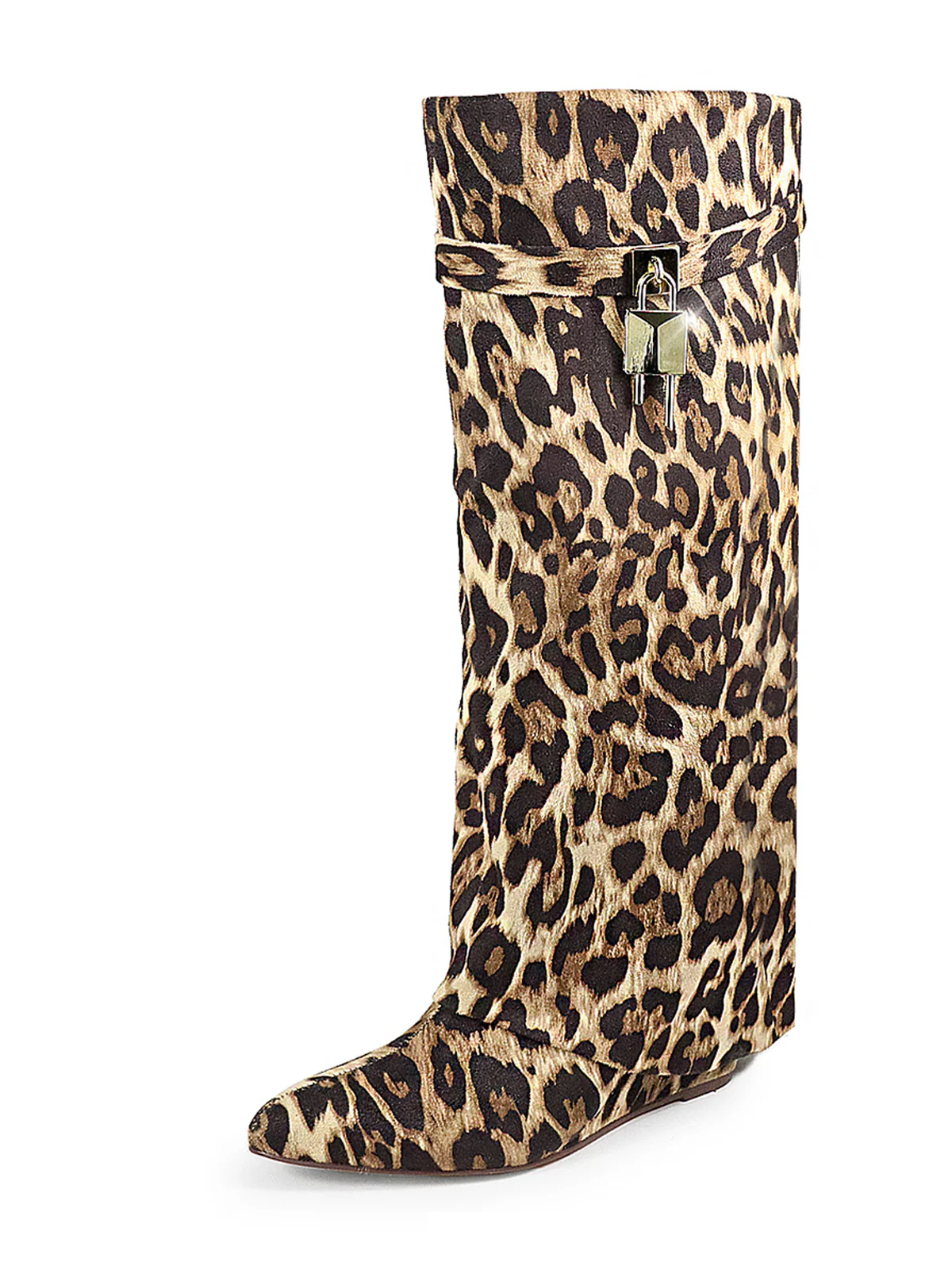 Maria Drape Over Knee Wedge Boots - Image 2