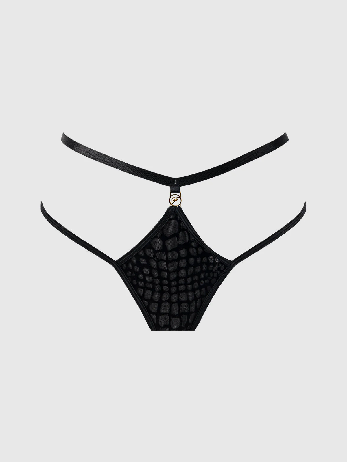 Medusa Snake Velvet Burnout Crotchless & Backless Hipster - Image 9
