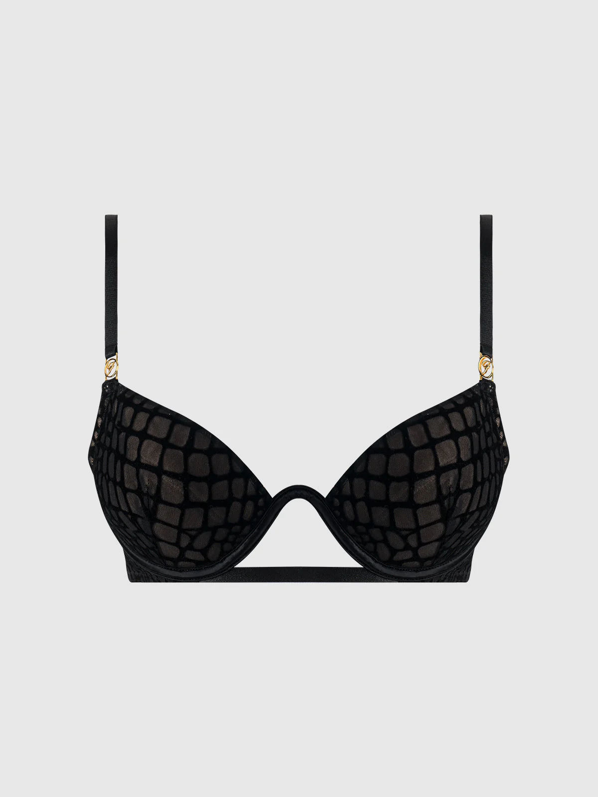 Medusa Snake Velvet Burnout Monowire Bra - Image 10