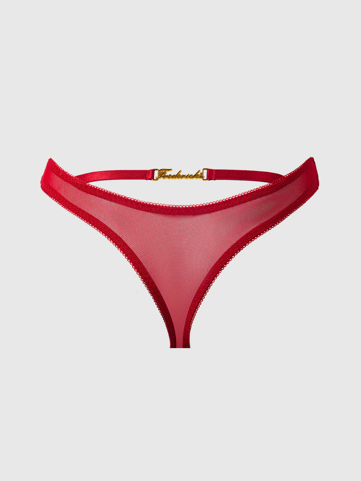 Melrose Embroidered Crotchless Tanga - Image 9