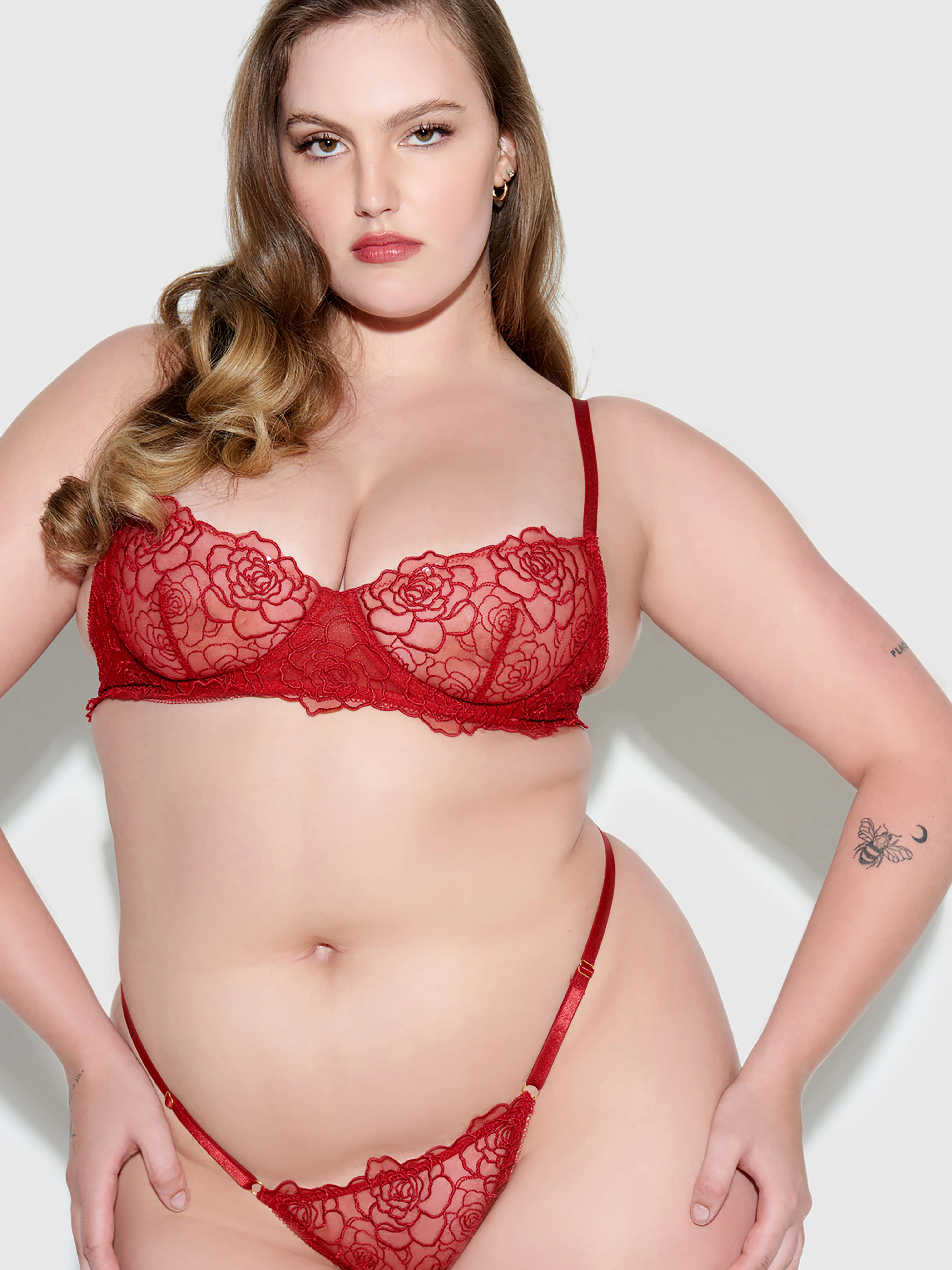 Melrose Embroidered Unlined Bra - Image 2