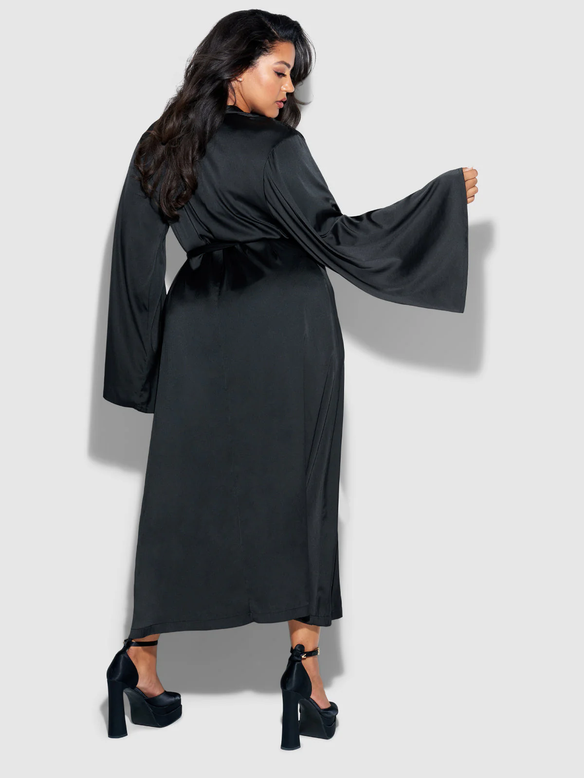 Petra Satin Long Robe - Image 2