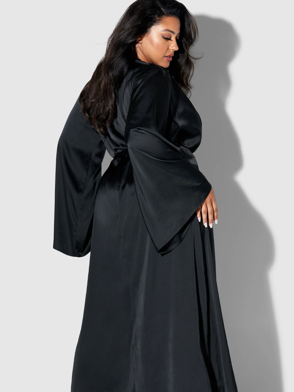 Petra Satin Long Robe - Image 3
