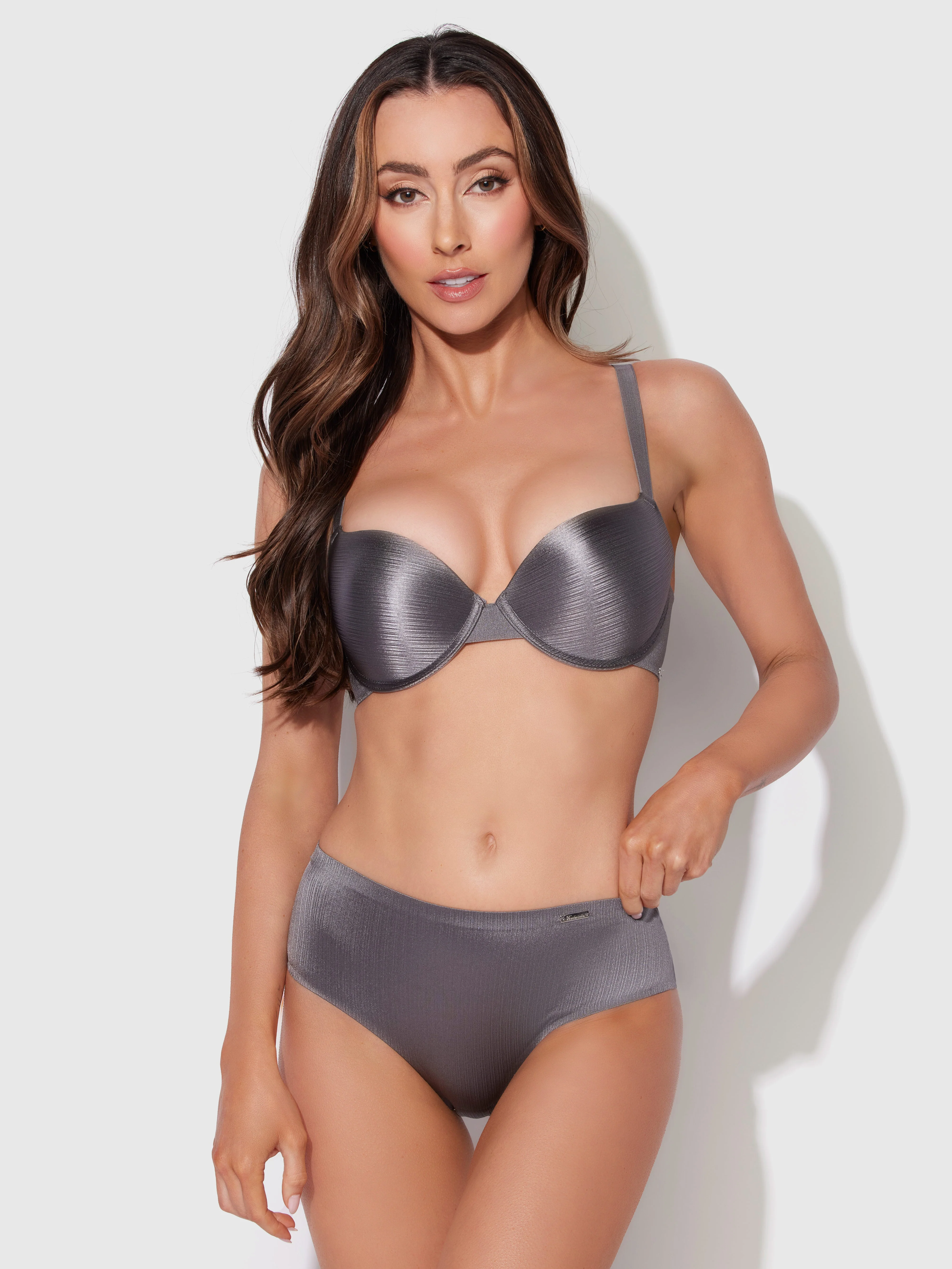 Mira Shimmer Micro Push Up T-Shirt Bra - Image 3