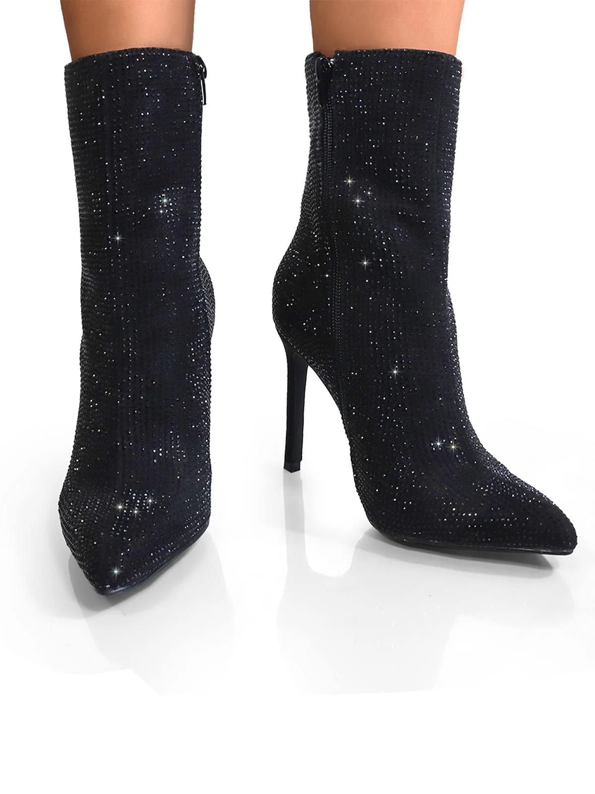 Nadia Rhinestone Booties - Image 7