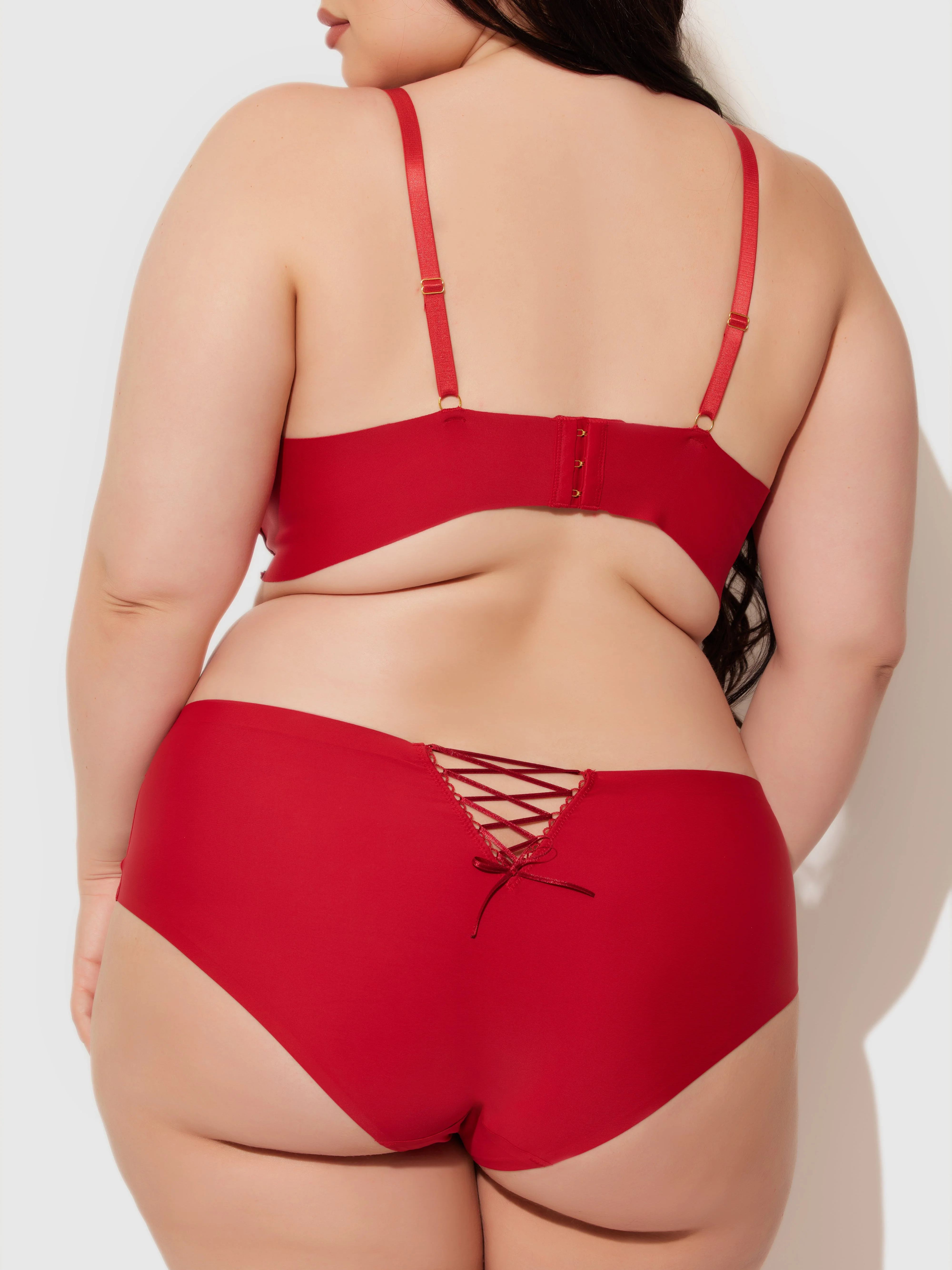 Natalia Micro Lace Up Back Hipster - Image 4