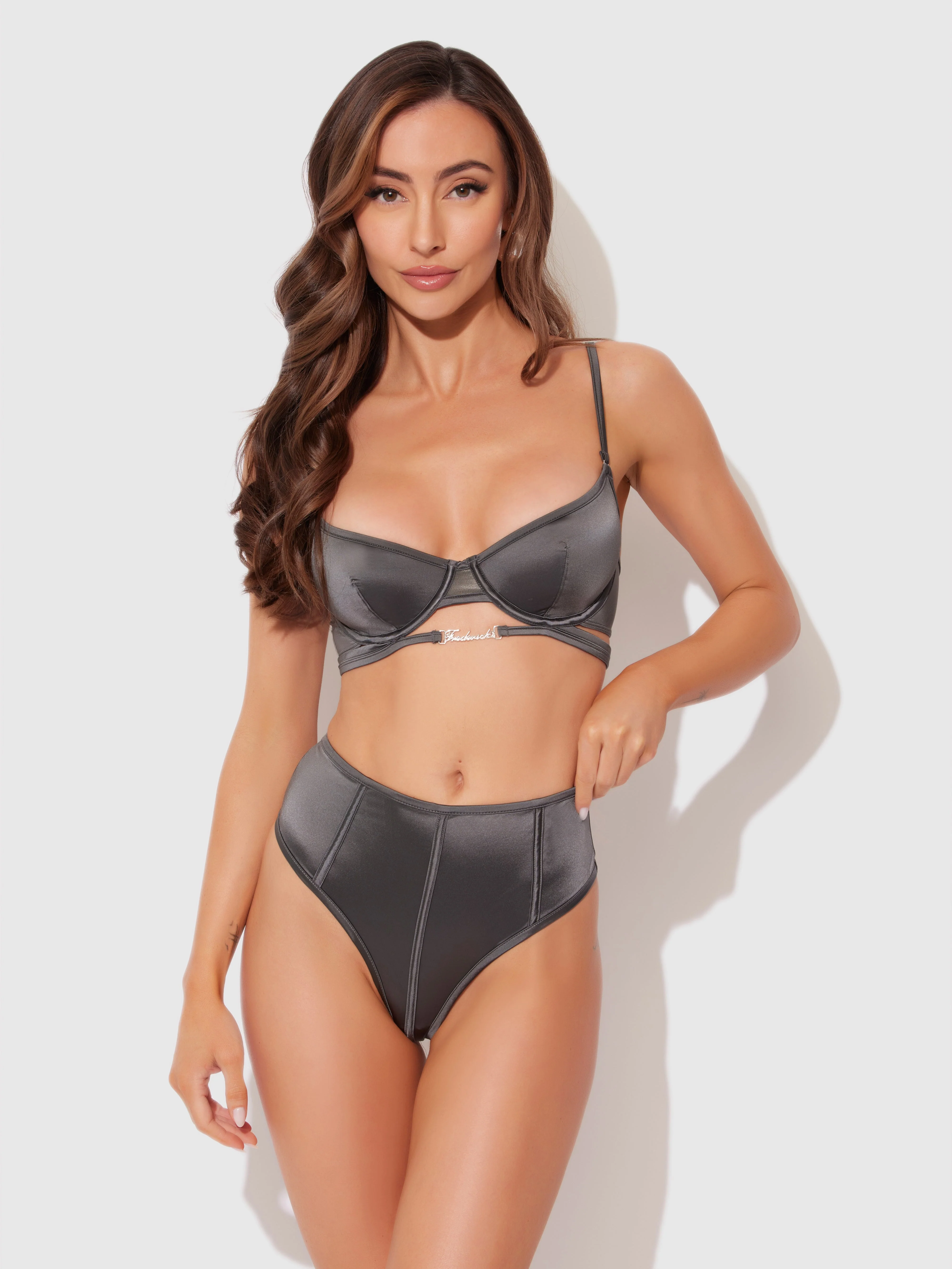 Neev Oil Slick Logo Longline Bra - Image 2