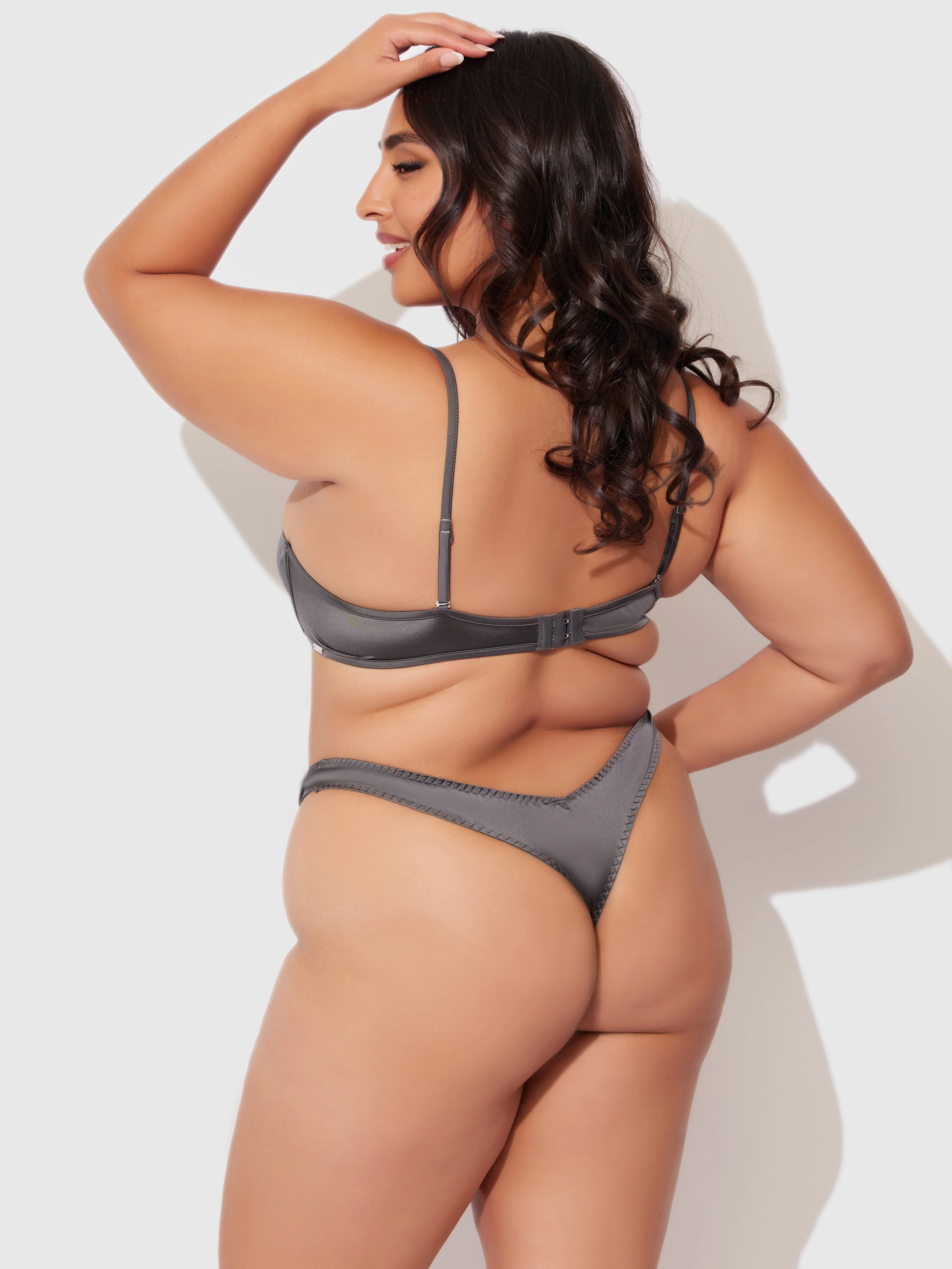 Neev Oil Slick Unlined Bandeau Bra - Image 7